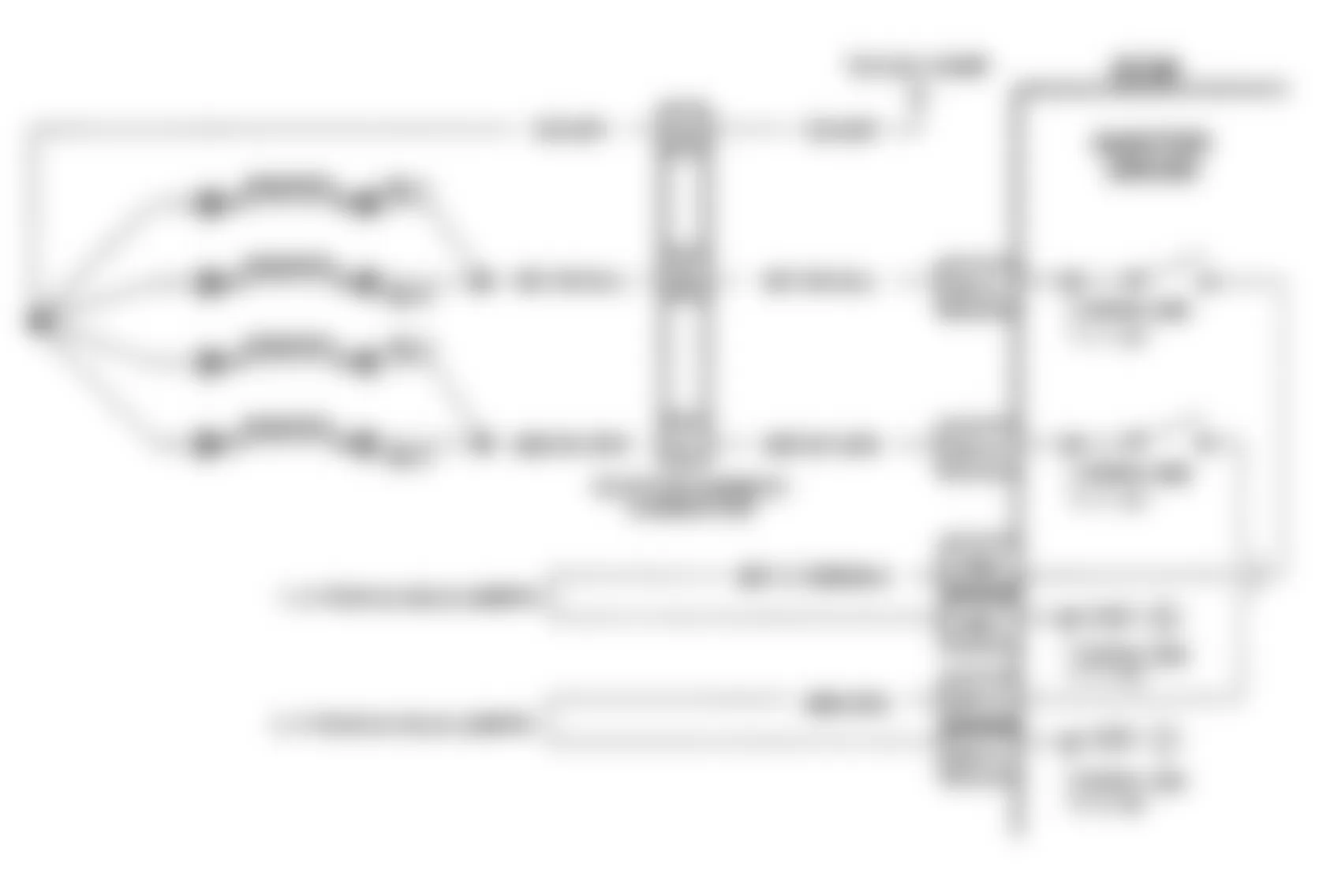 Buick Skylark Gran Sport 1991 - Component Locations -  Code 65, Schematic, N Body, Injector Current Low