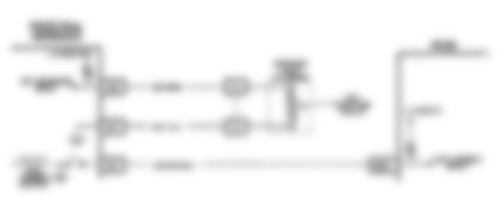 Buick Riviera 1992 - Component Locations -  Code 58, Schematic, Pass-Key Fuel Enable Ckt