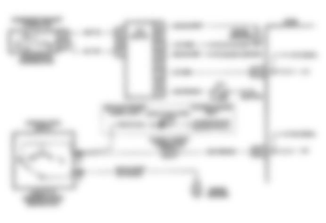 Buick Roadmaster Limited 1992 - Component Locations -  Code 24, Schematic, Vehicle Speed Sensor (VSS), B Body