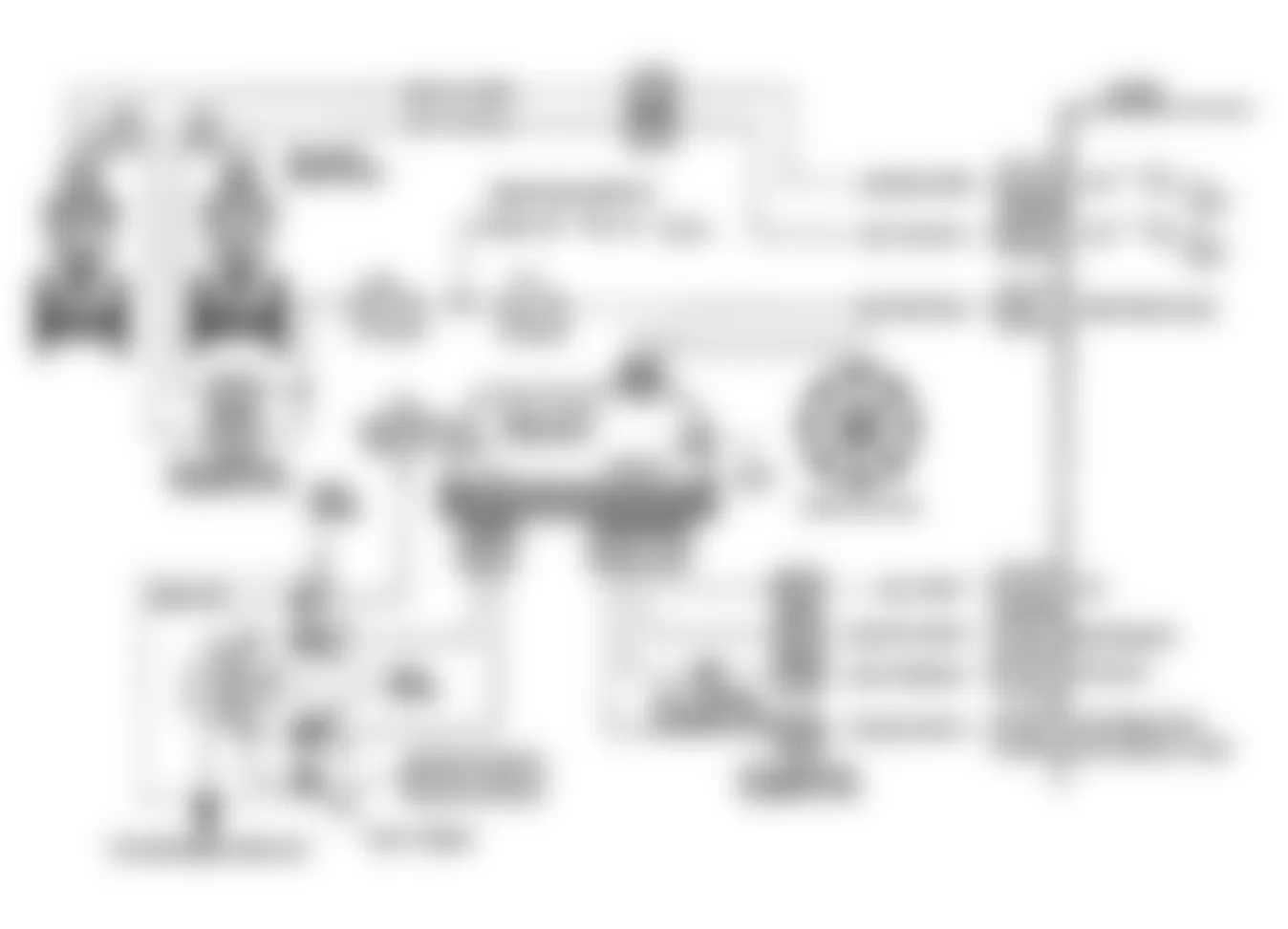 Buick Roadmaster Limited 1992 - Component Locations -  Code 42, Schematic, EST Ckt Open or Grounded, D Body