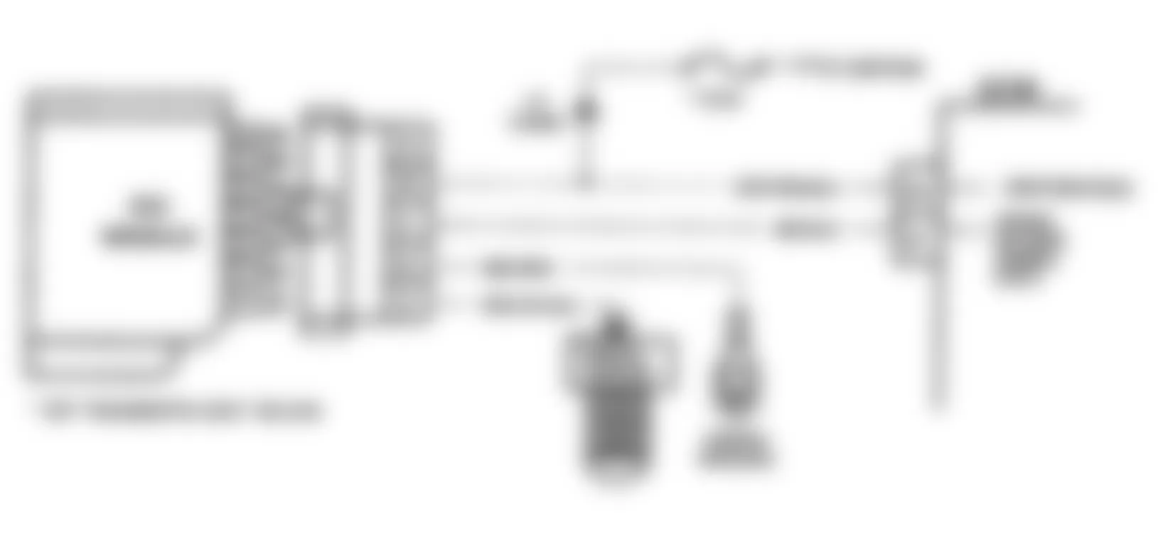 Buick Roadmaster Limited 1992 - Component Locations -  Code 43, Schematic, B & F Bodies, W/ESC Module, ESC Error