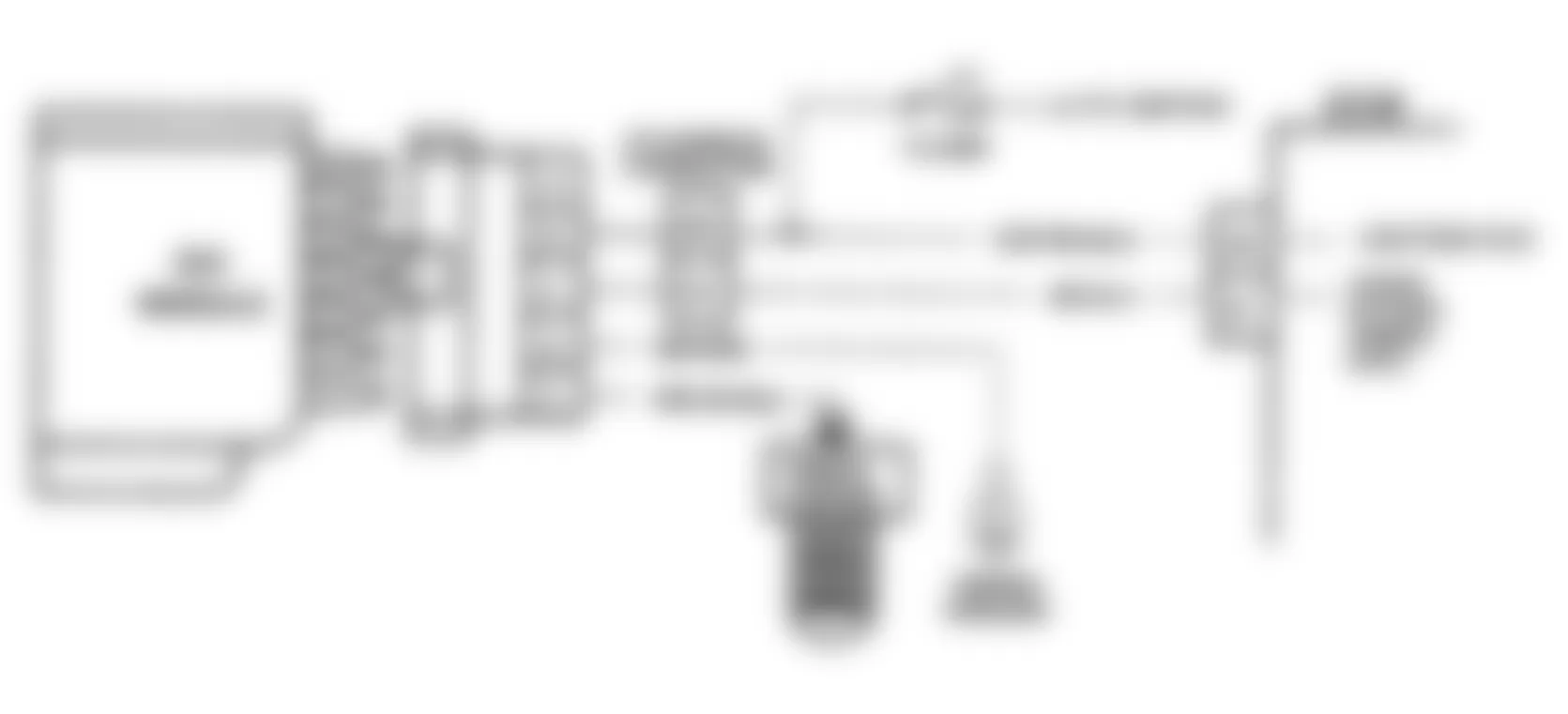 Buick Roadmaster Limited 1992 - Component Locations -  Code 43, Schematic, D Body, W/ESC Module, ESC Error