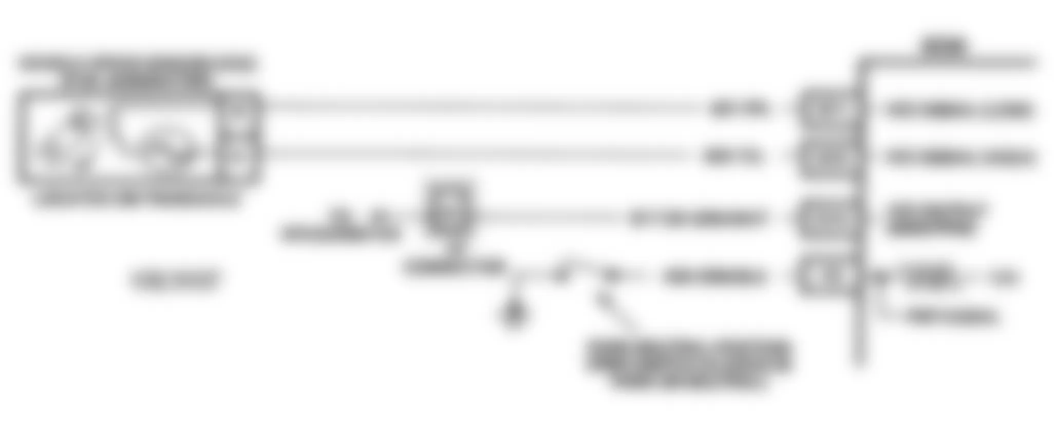 Buick Century Special 1993 - Component Locations -  Code 24 Schematic (2.2L W Body) Vehicle Speed Sensor