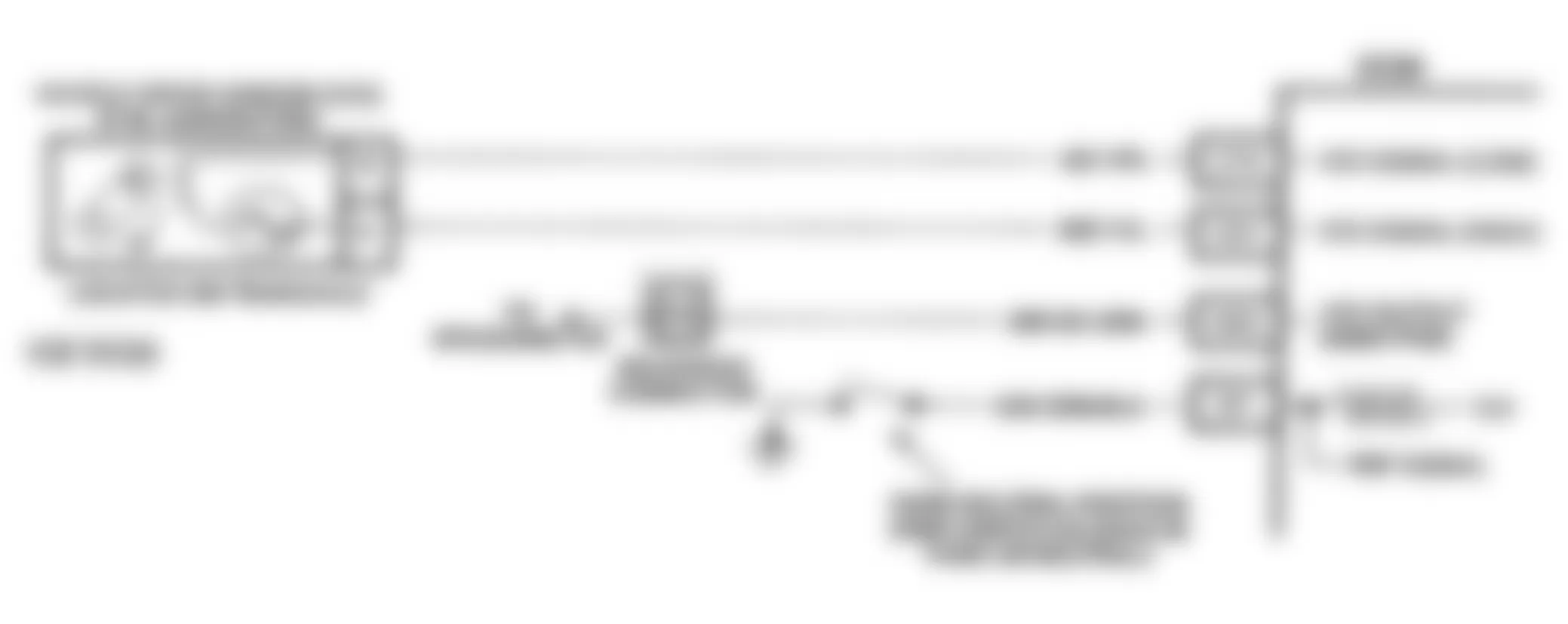 Buick Century Special 1993 - Component Locations -  Code 24 Schematic (2.2L J Body) Vehicle Speed Sensor