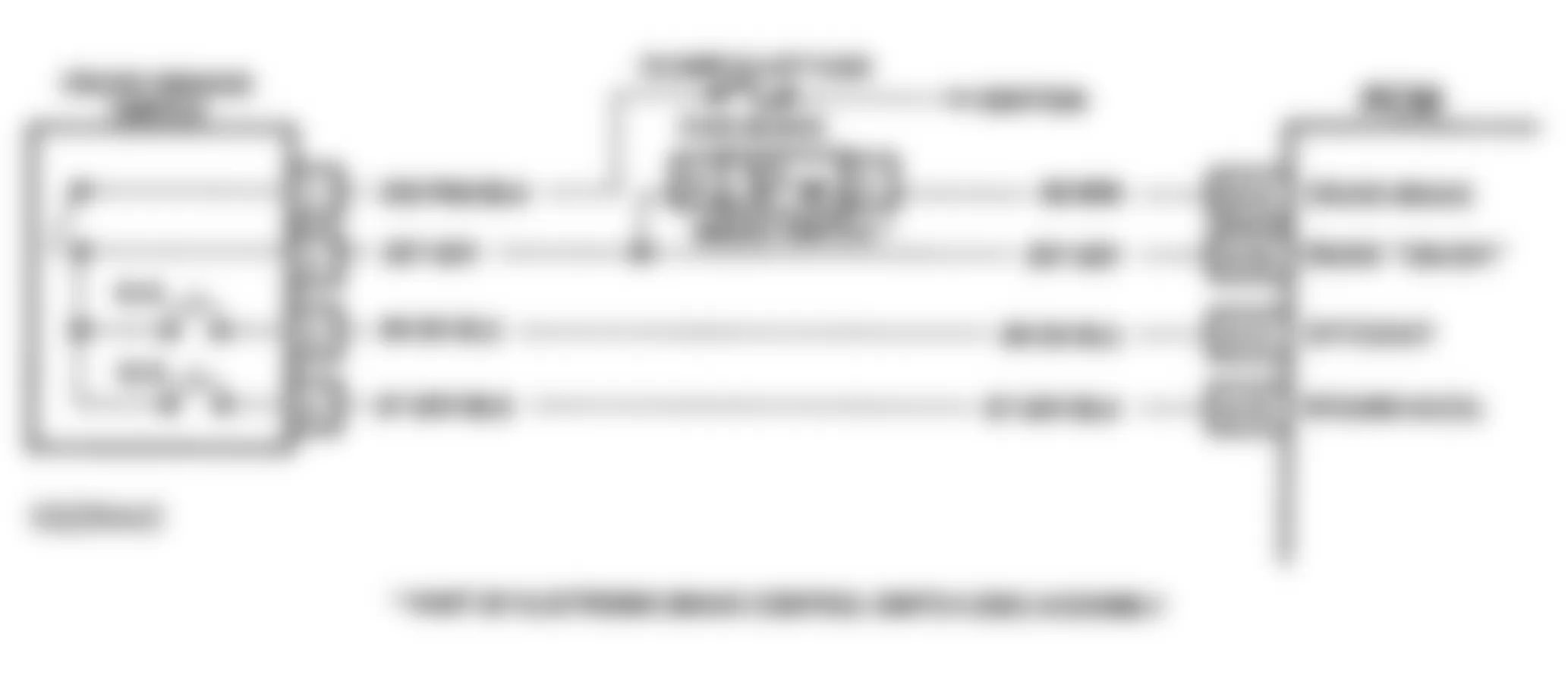 Buick Park Avenue 1993 - Component Locations -  Code 67 Schematic (3.8L W Body) Cruise Switches