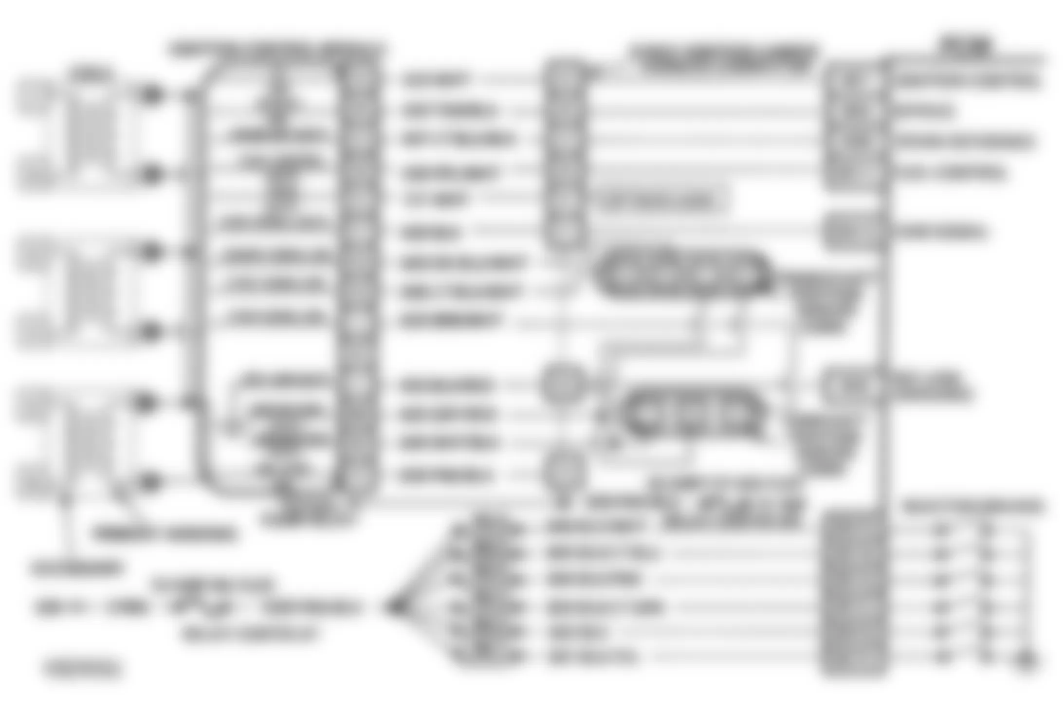 Buick Park Avenue Ultra 1993 - Component Locations -  Code 18 Schematic (3.8L C & H, W Bodies) CAM/CRANK Error