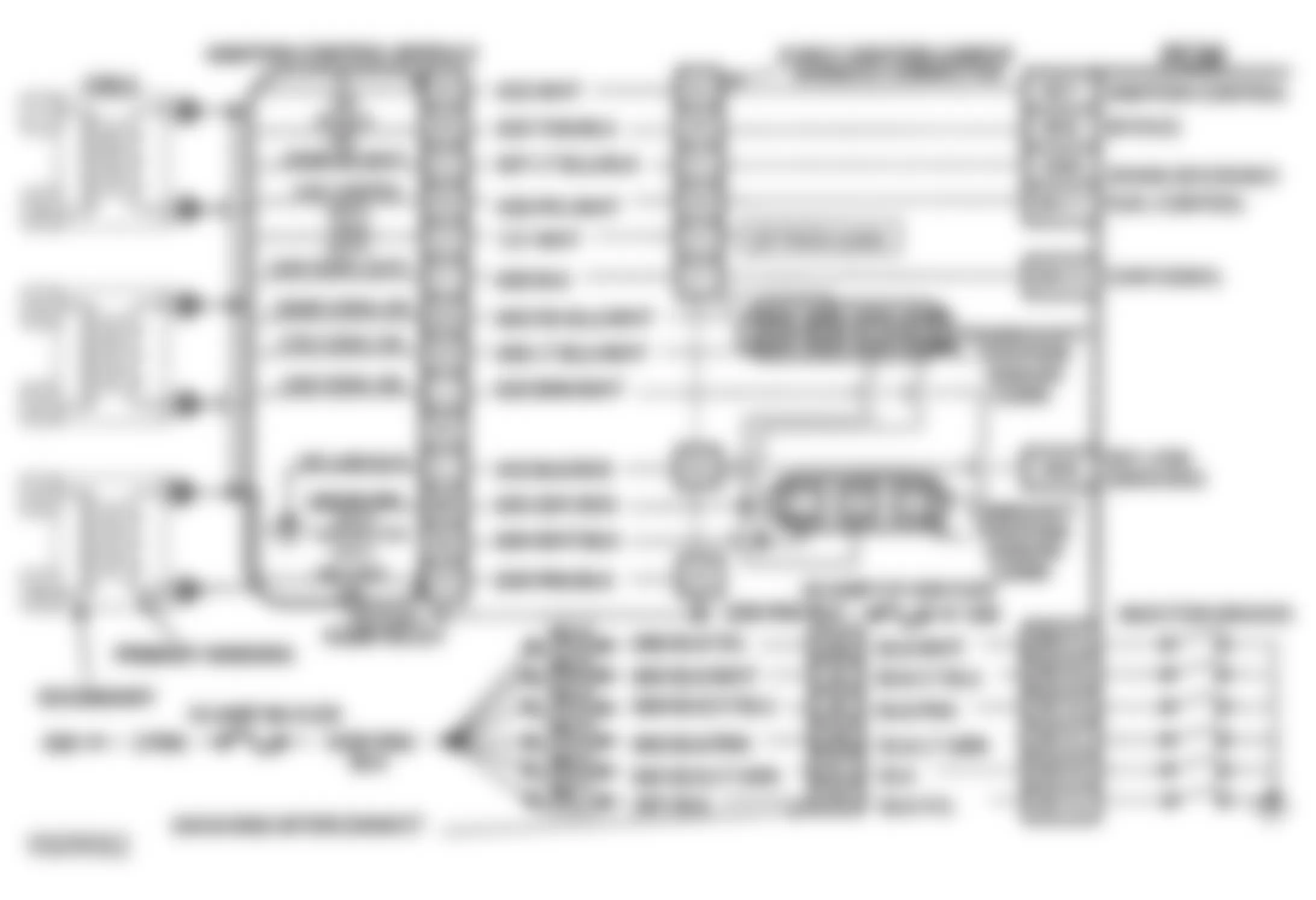 Buick Park Avenue Ultra 1993 - Component Locations -  Code 18 Schematic (3.8L C & H, W Bodies) CAM/CRANK Error