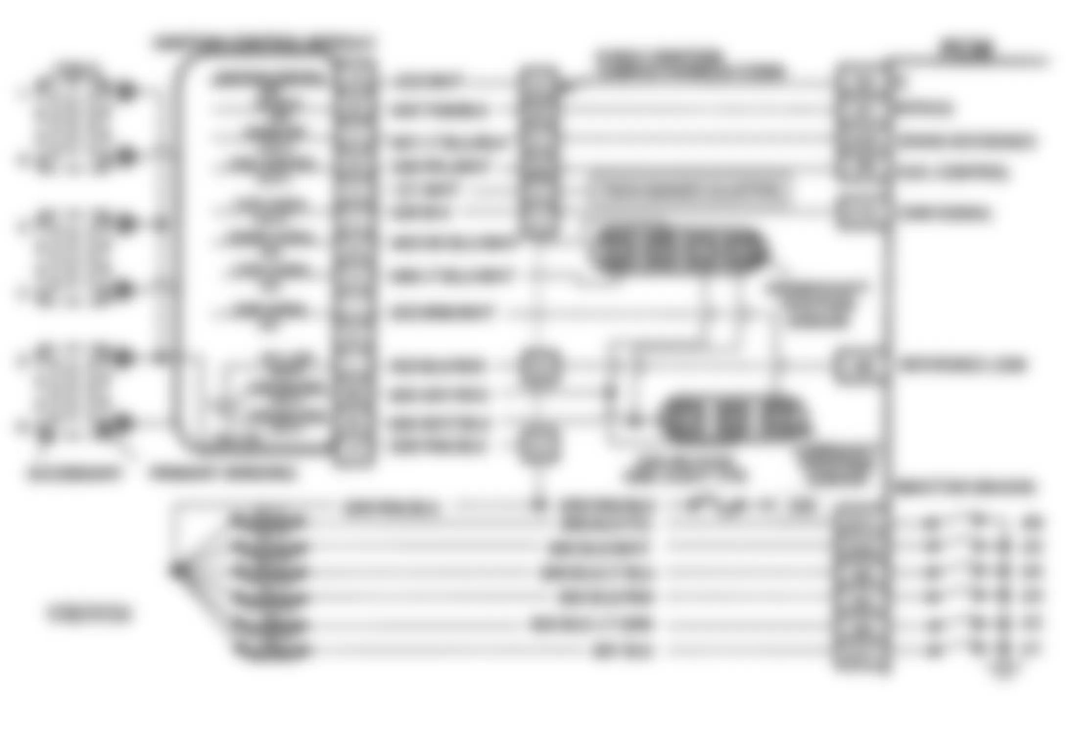 Buick Park Avenue Ultra 1993 - Component Locations -  Code 18 Schematic (3.8L W Body) CAM/CRANK Error