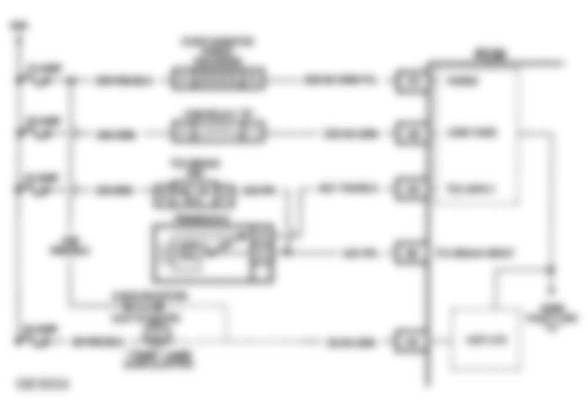 Buick Park Avenue Ultra 1993 - Component Locations -  Code 26 Schematic (3.8L W Body) Quad-Driver A Error