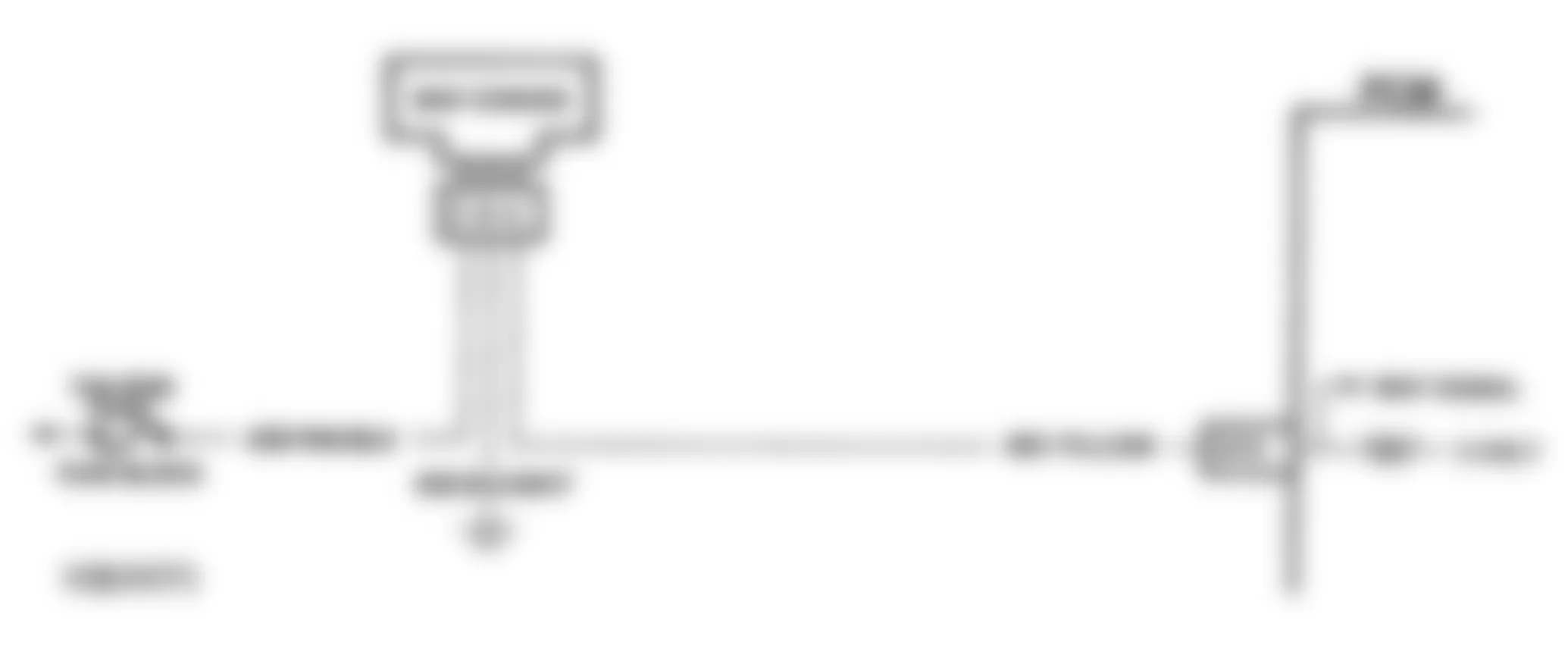 Buick Park Avenue Ultra 1993 - Component Locations -  Code 34 Schematic (3.8L W Body) MAF Sensor (Signal Voltage Low)