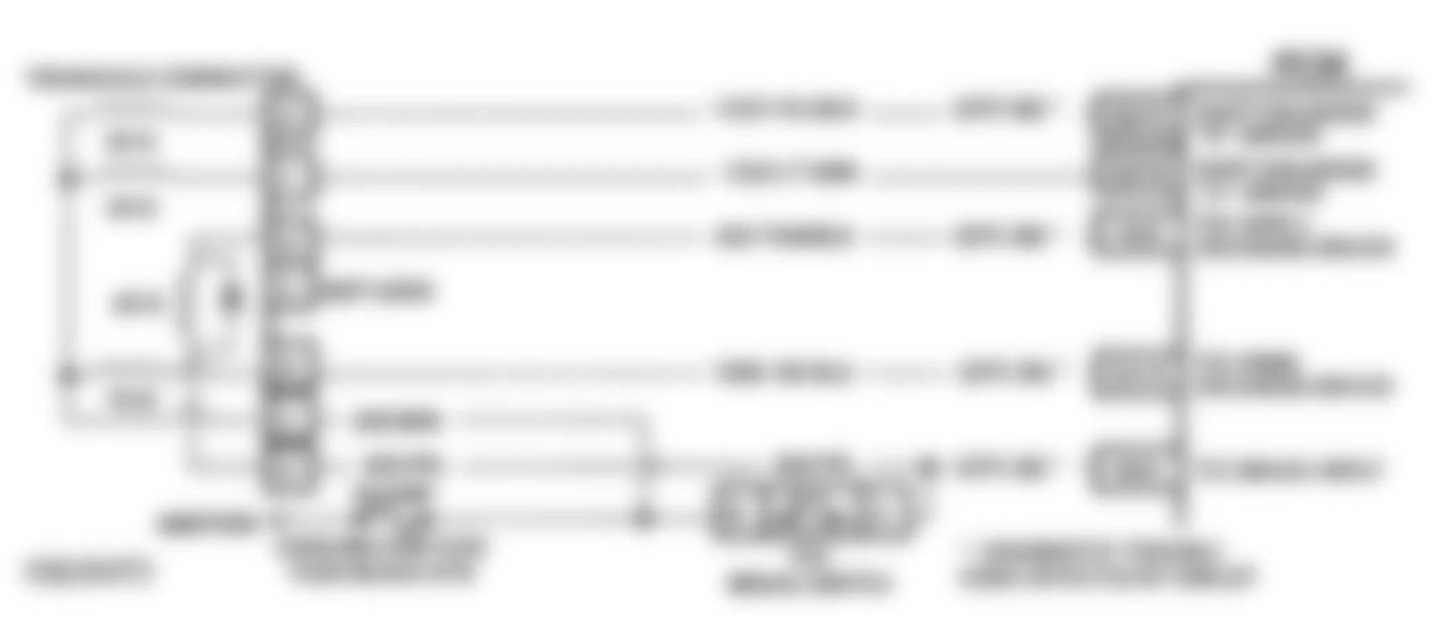 Buick Park Avenue Ultra 1993 - Component Locations -  Code 36 Schematic (3.8L C & H Bodies) Shift Problem