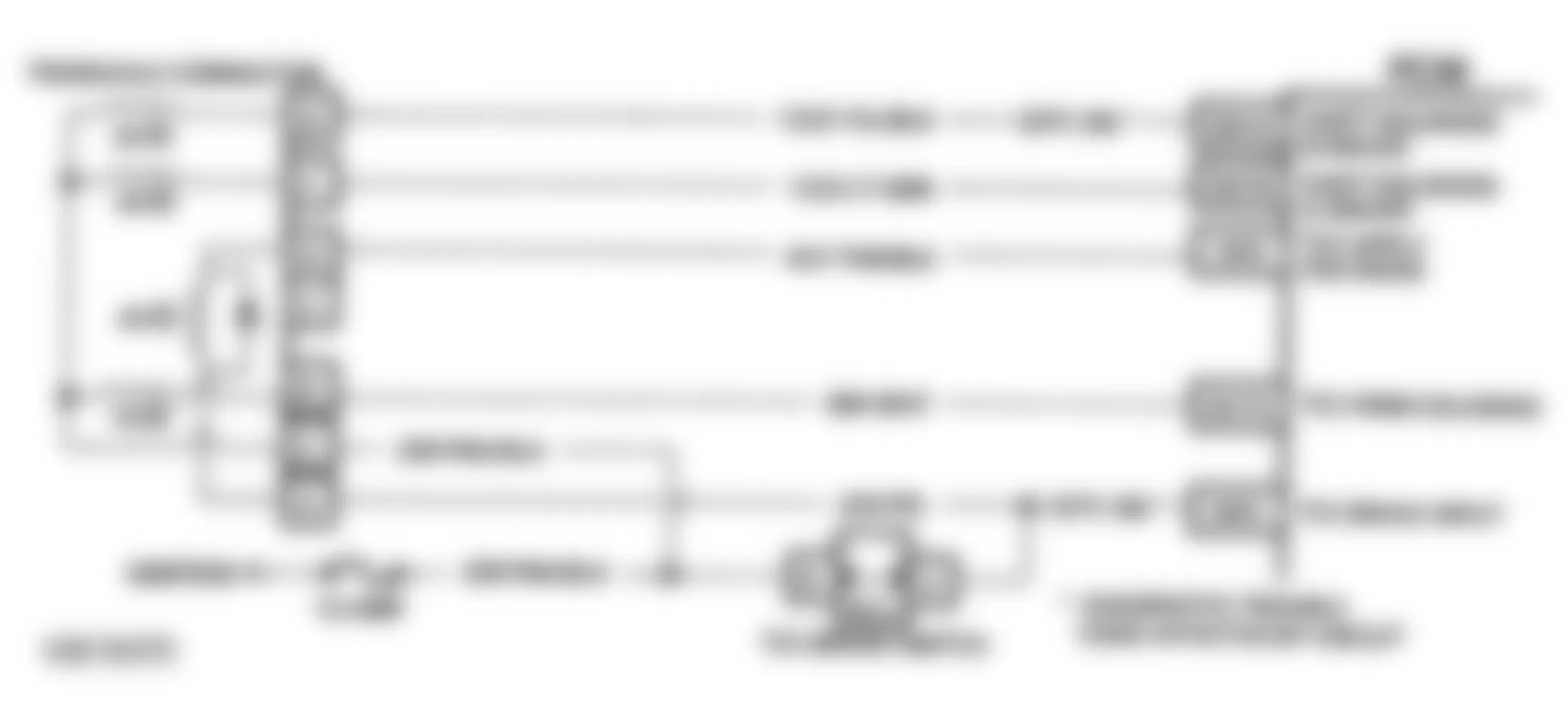 Buick Park Avenue Ultra 1993 - Component Locations -  Code 36 Schematic (3.8L E Body) Shift Problem