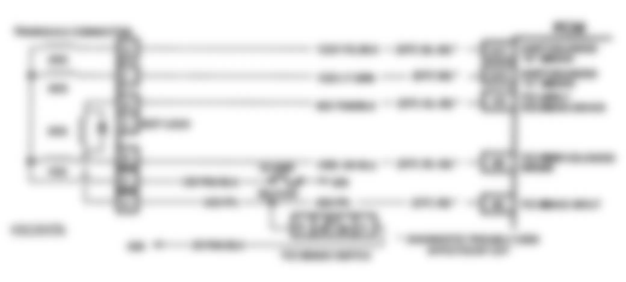 Buick Park Avenue Ultra 1993 - Component Locations -  Code 36 Schematic (3.8L W Body) Shift Problem