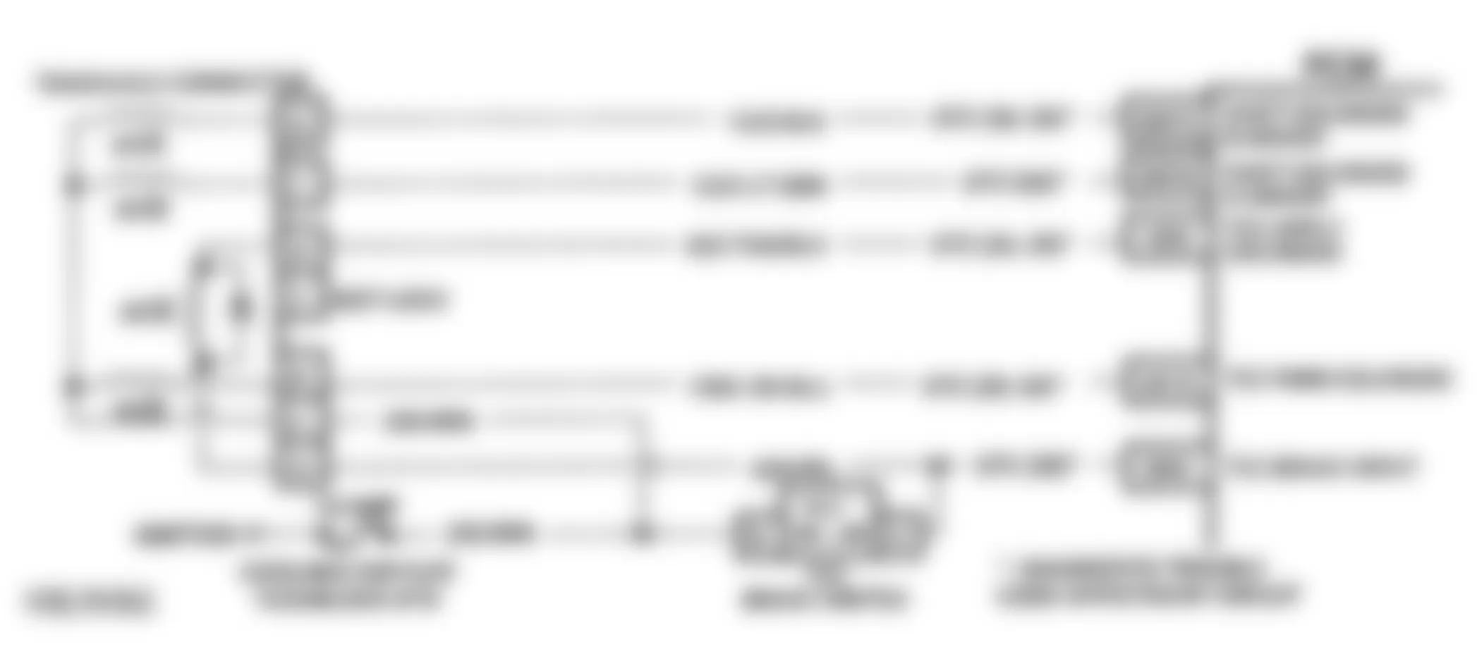 Buick Park Avenue Ultra 1993 - Component Locations -  Code 39 Schematic W/O Tech 1 (3.8L C & H Body W/4T60) TCC Circuit