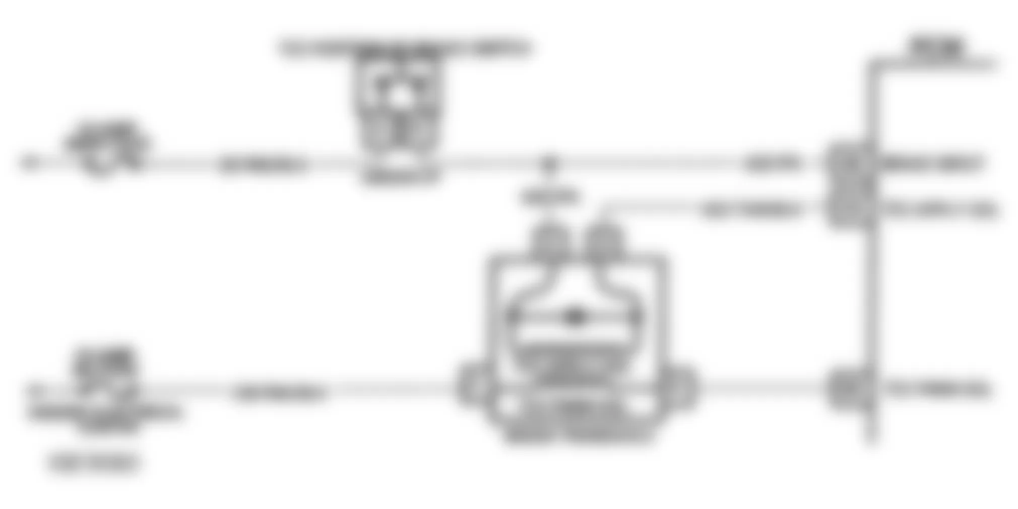 Buick Park Avenue Ultra 1993 - Component Locations -  Code 39 Schematic W/O Tech 1 (3.8L W Body W/4T60) TCC Circuit