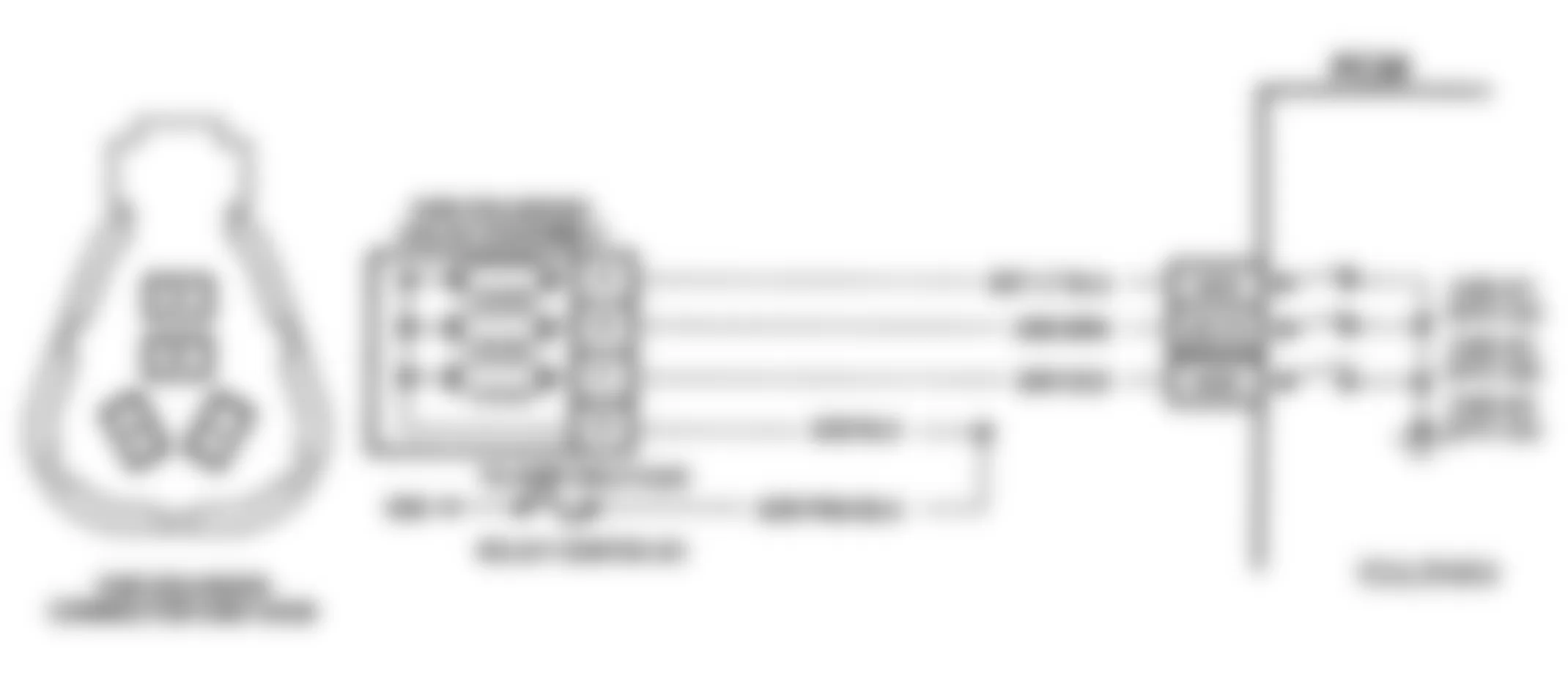 Buick Park Avenue Ultra 1993 - Component Locations -  Code 53, 54 & 55 Schematic (3.8L (VIN L) C & H Body) EGR Fault
