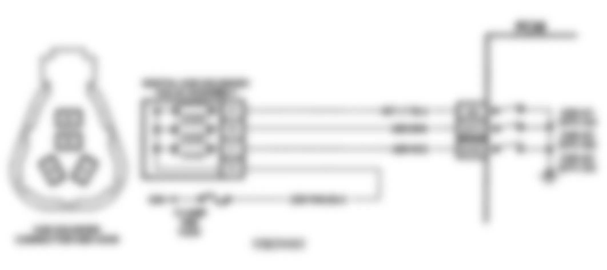 Buick Park Avenue Ultra 1993 - Component Locations -  Code 53, 54 & 55 Schematic (3.8L W Body) EGR Fault