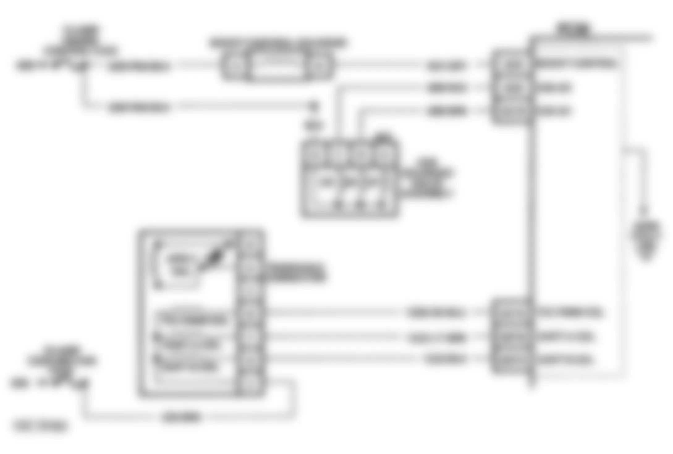 Buick Park Avenue Ultra 1993 - Component Locations -  Code 56 Schematic (3.8L (VIN 1) C & H Bodies) Quad-Driver Error