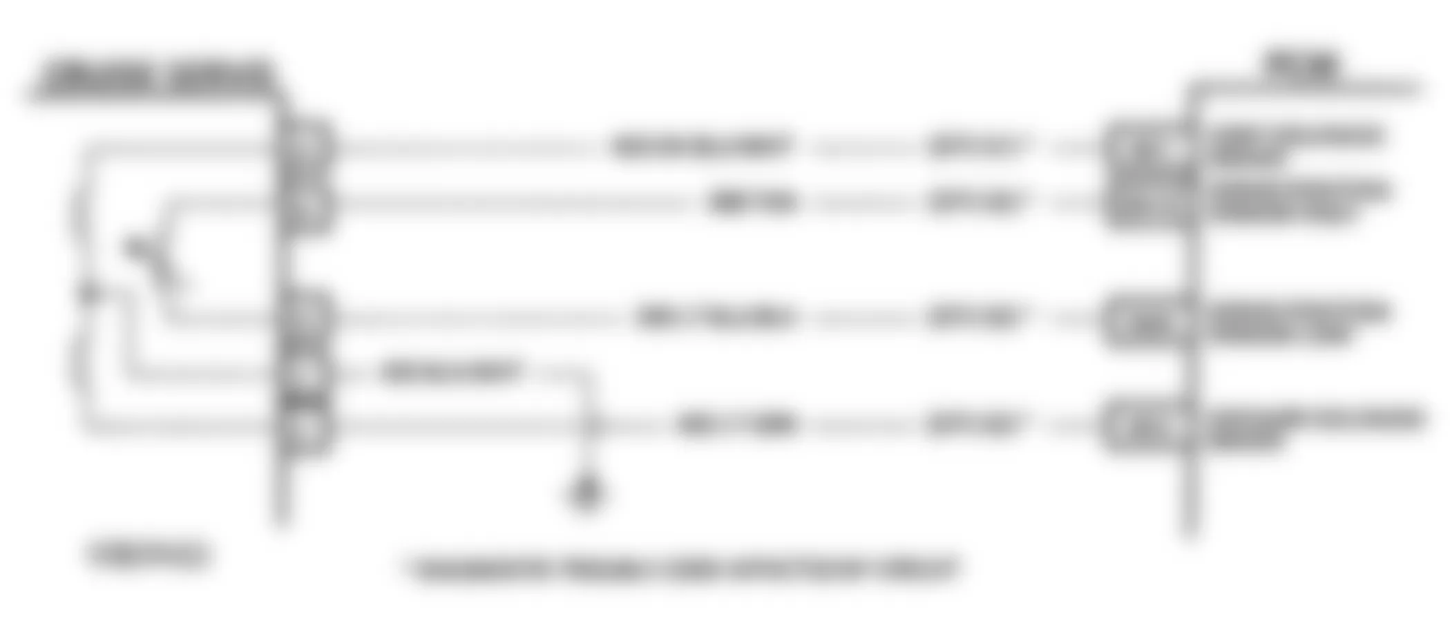 Buick Park Avenue Ultra 1993 - Component Locations -  Code 61 Schematic (3.8L C & H Bodies) Cruise Vent Solenoid