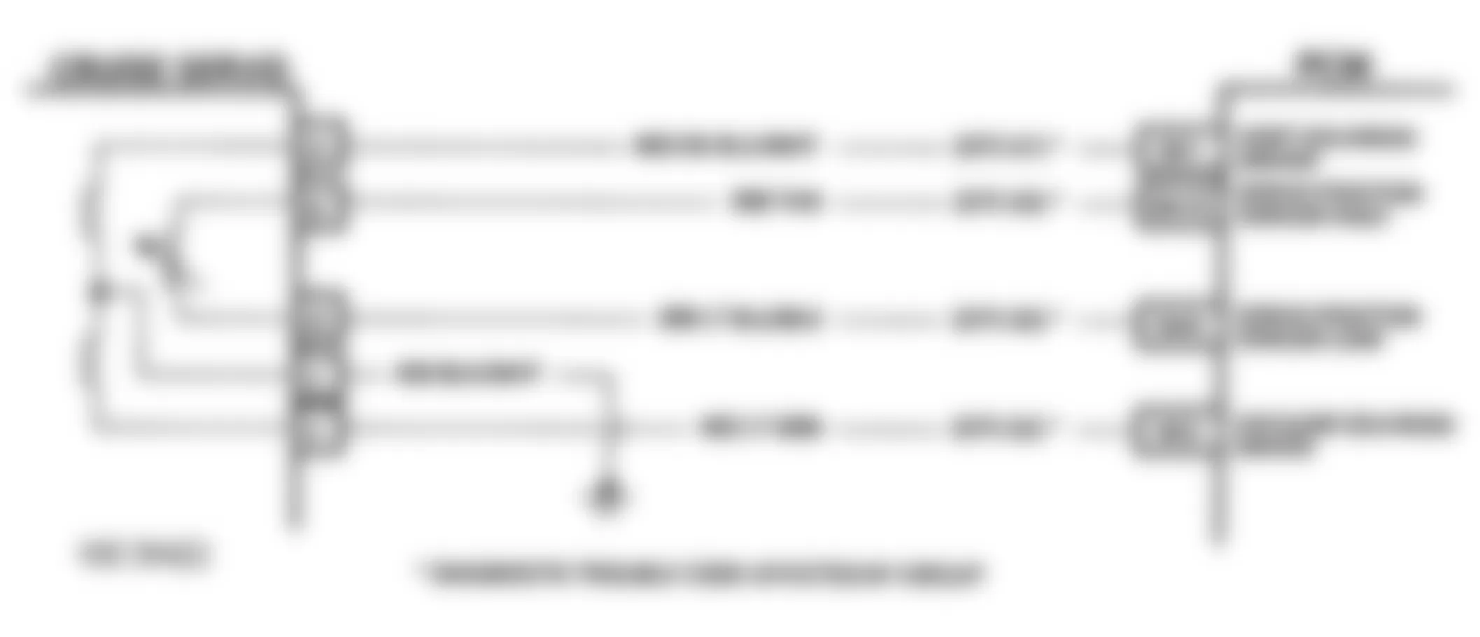 Buick Park Avenue Ultra 1993 - Component Locations -  Code 61 Schematic (3.8L E Body) Cruise Vent Solenoid