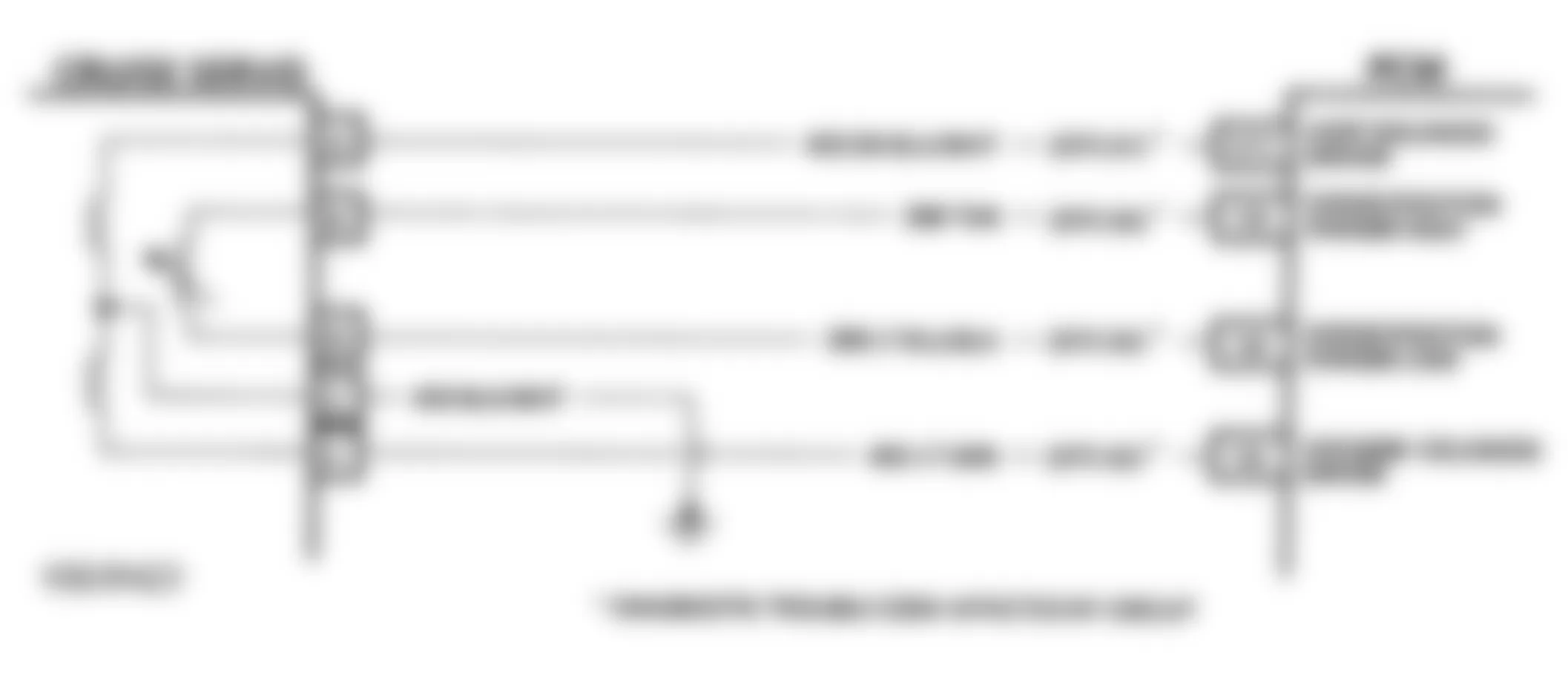 Buick Park Avenue Ultra 1993 - Component Locations -  Code 63 Schematic (3.8L W Body) Cruise System Problem