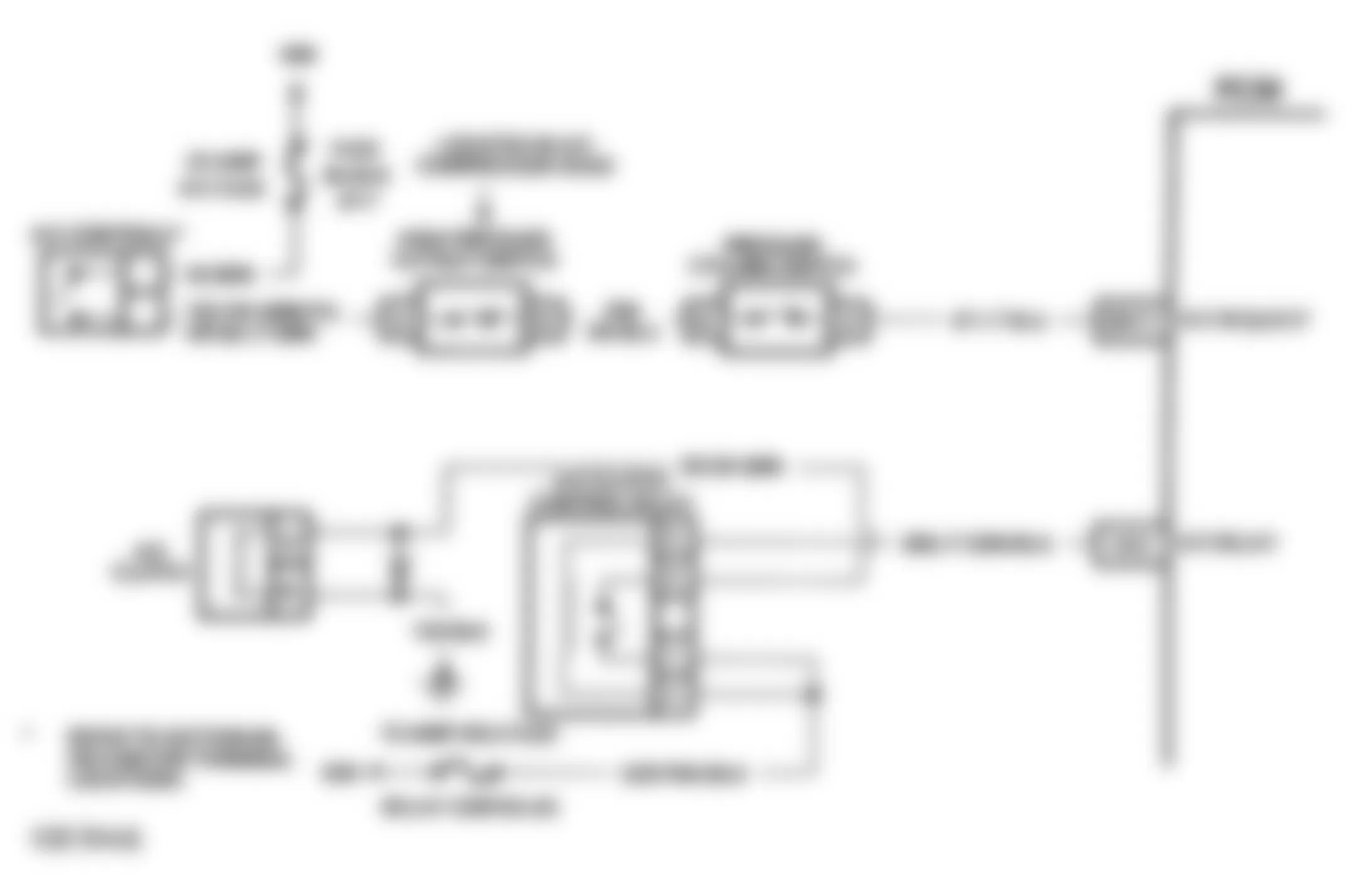 Buick Park Avenue Ultra 1993 - Component Locations -  Code 66 Schematic (3.8L C & H Bodies W/O Digital Display) Low A/C Refrigerant Charge