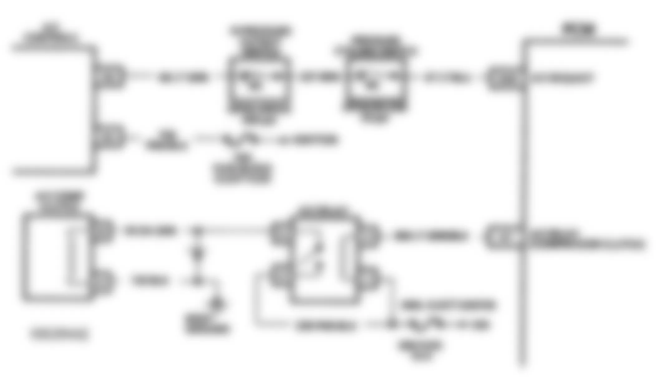 Buick Park Avenue Ultra 1993 - Component Locations -  Code 66 Schematic (3.8L W Body W/O Digital Display) Low A/C Refrigerant Charge