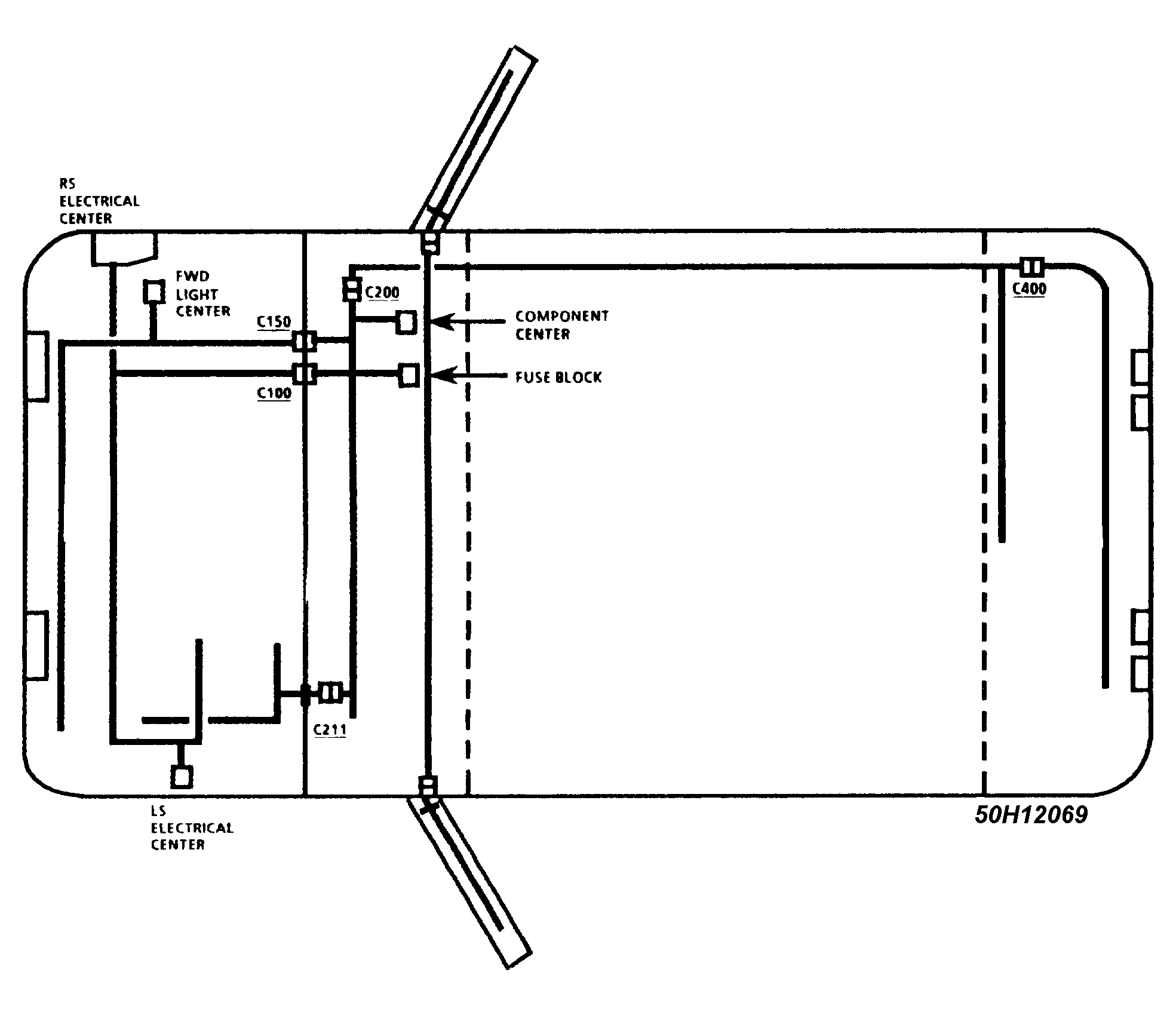 Buick Regal Custom 1993 - Component Locations -  Electrical Component Locations (Typical)