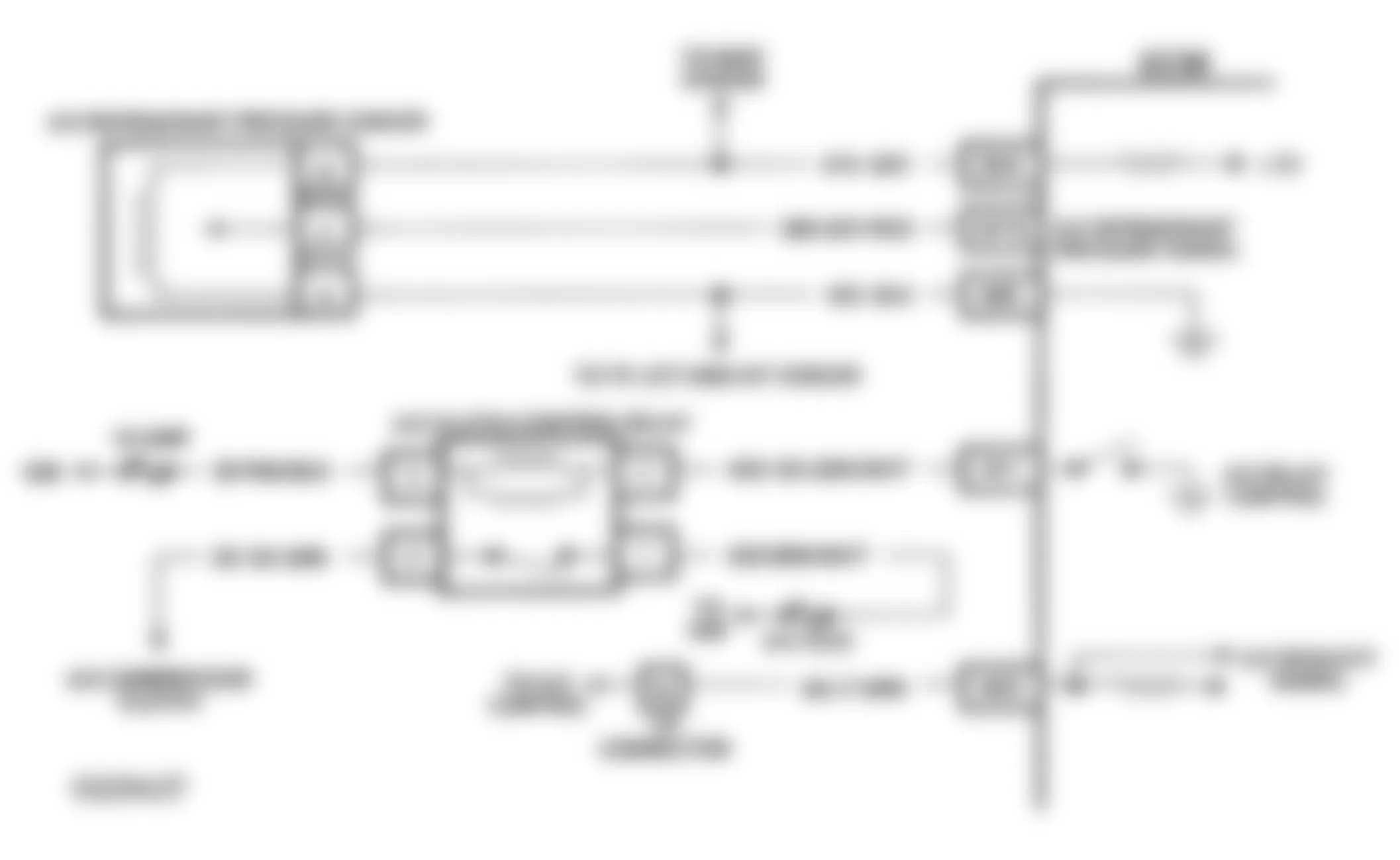 Buick Regal Custom 1993 - Component Locations -  Code 66 Schematic (3.1L J Body) A/C Pressure Sensor
