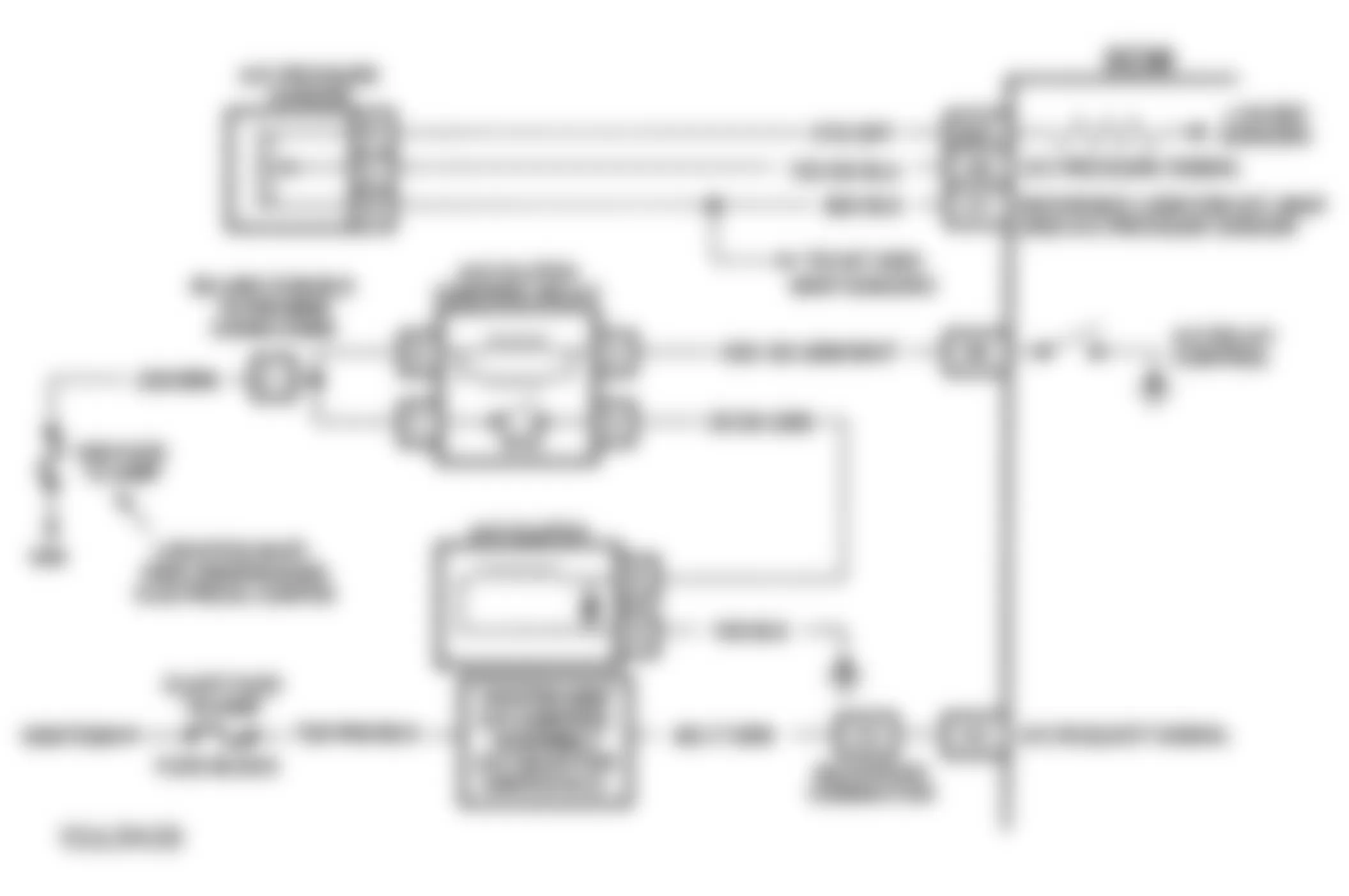 Buick Regal Custom 1993 - Component Locations -  Code 66 Schematic (3.1L Calif. W Body) Low A/C Charge