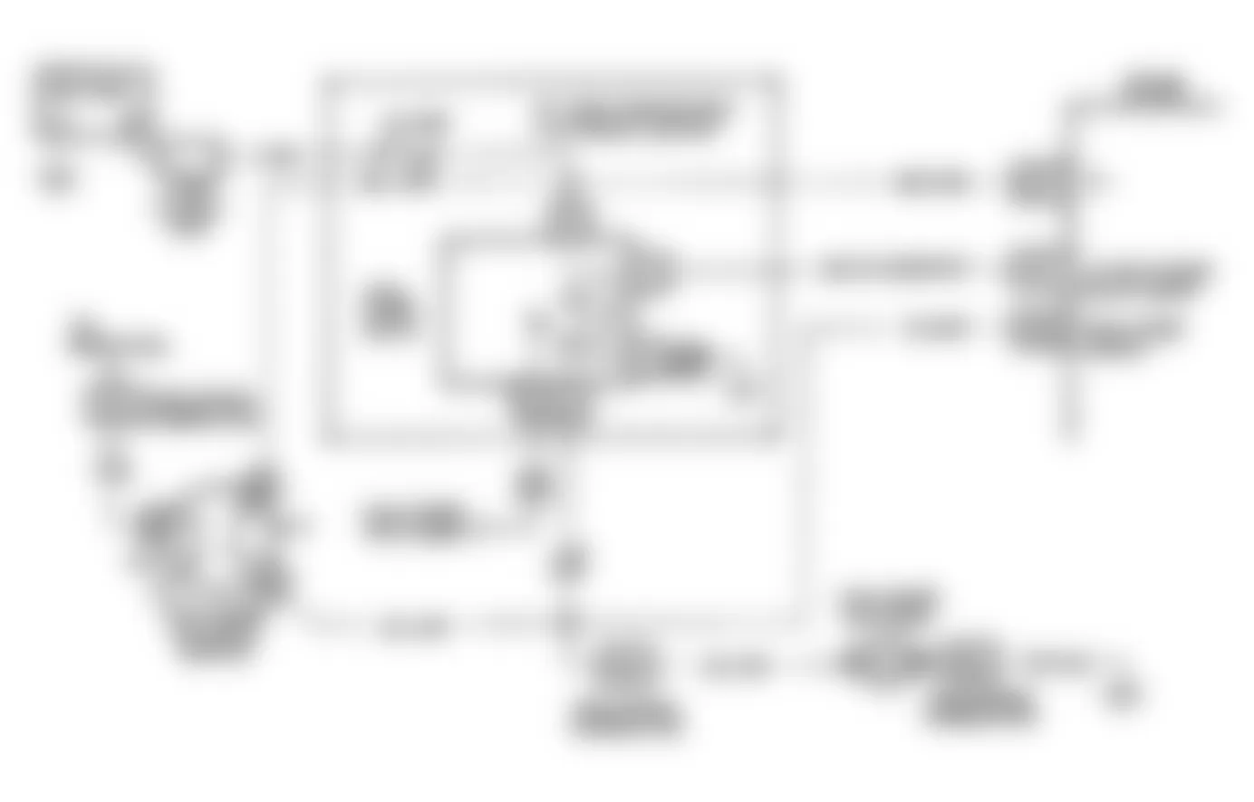 Buick Regal Gran Sport 1993 - Component Locations -  Code 54 Schematic (3.1L W Body (Exc. Calif.)) Fuel Pump Voltage Low