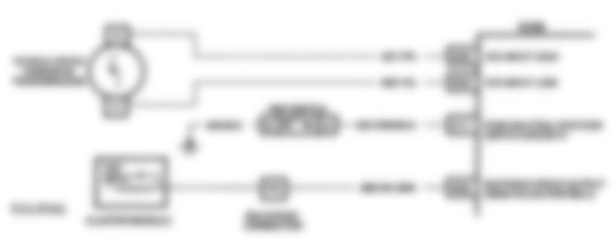 Buick Regal Gran Sport 1993 - Component Locations -  Code 79 Schematic (3.1L W Body) VSS Signal Voltage High