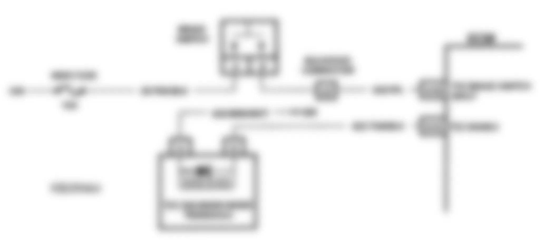 Buick Regal Gran Sport 1993 - Component Locations -  Code 81 Schematic (3.1L Calif. W Body) Brake Switch Error