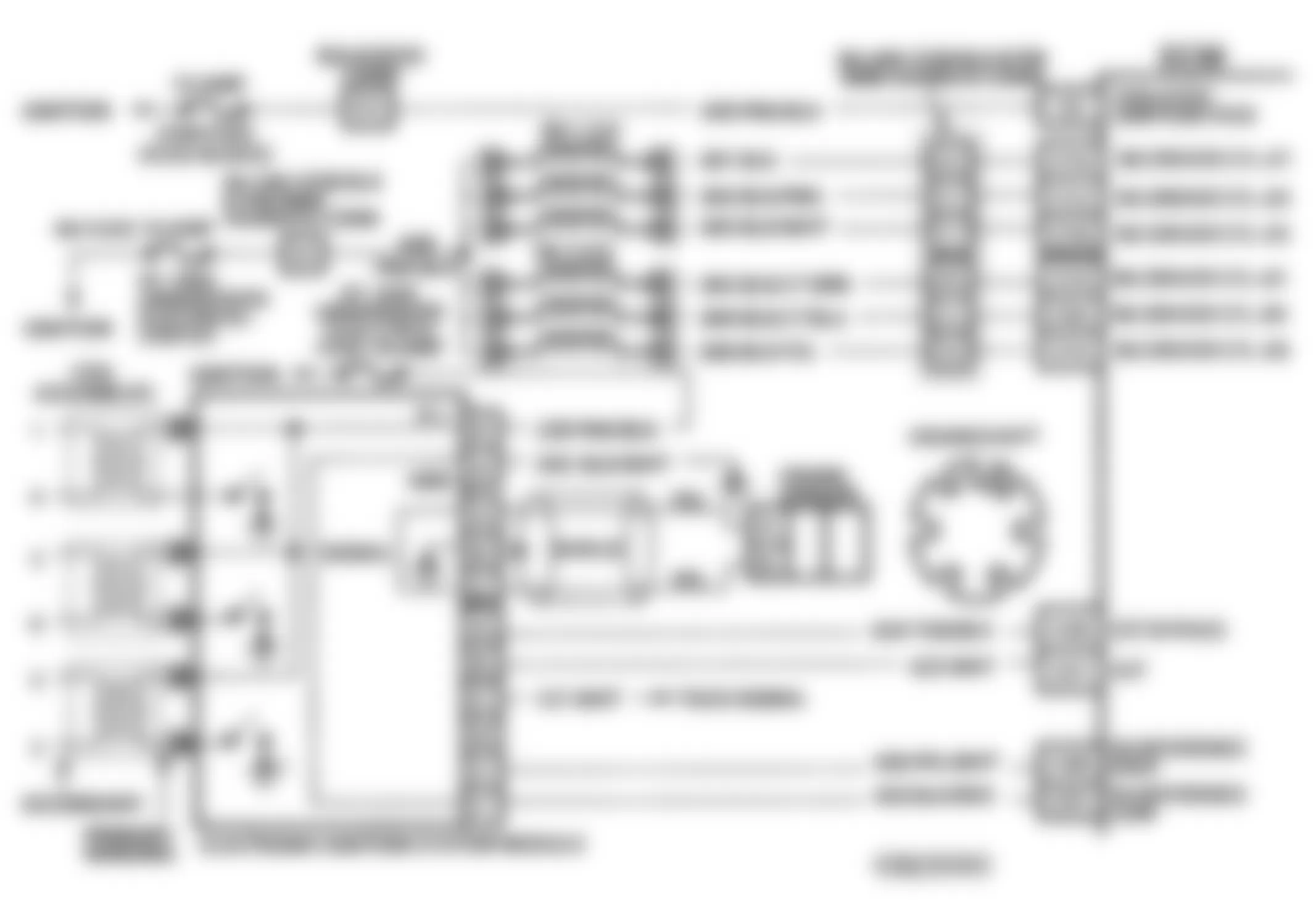 Buick Regal Gran Sport 1993 - Component Locations -  Code 82 Schematic (3.1L Calif. W Body) 3X Signal Error