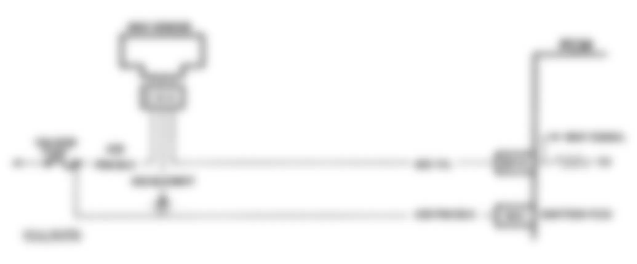 Buick Riviera 1993 - Component Locations -  Code 34 Schematic (3.8L C & H Bodies) MAF Sensor (Signal Voltage Low)