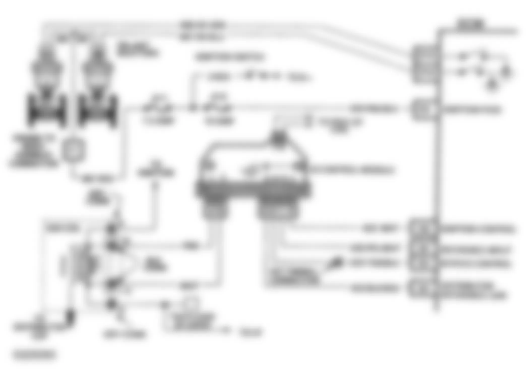 Buick Roadmaster Estate Wagon 1993 - Component Locations -  Code 42 Schematic EST Circuit Open Or Grounded