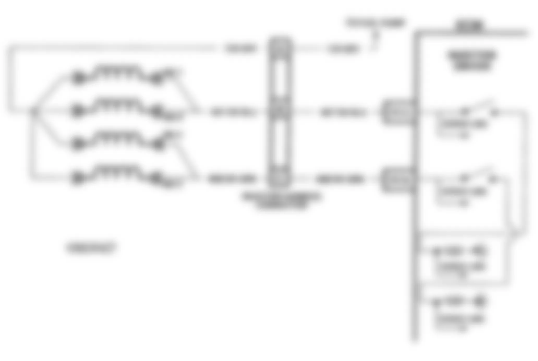 Buick Skylark Gran Sport 1993 - Component Locations -  Code 65 Schematic (2.3L L Body) Injector Current Low