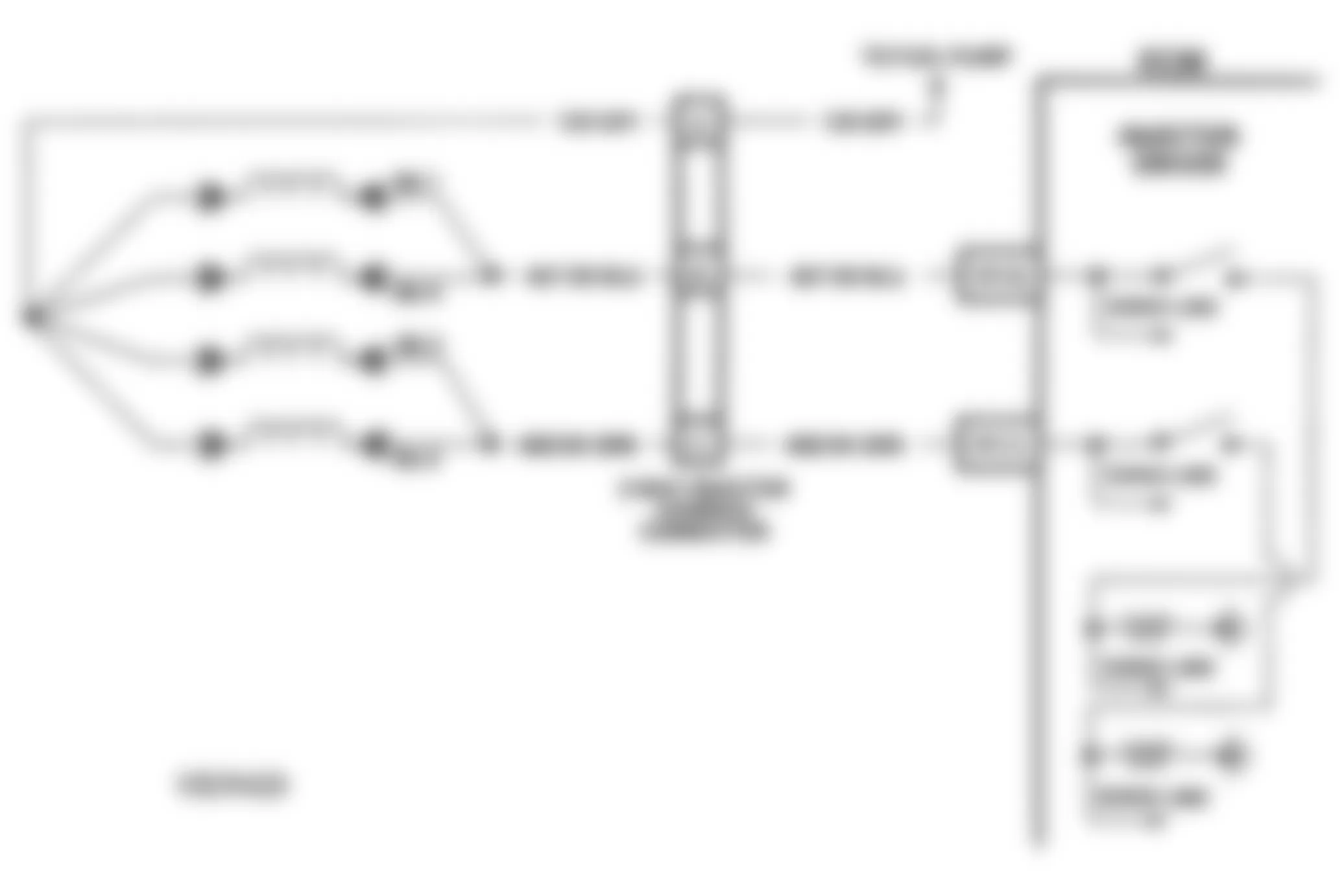 Buick Skylark Gran Sport 1993 - Component Locations -  Code 65 Schematic (2.3L N Body) Injector Current Low