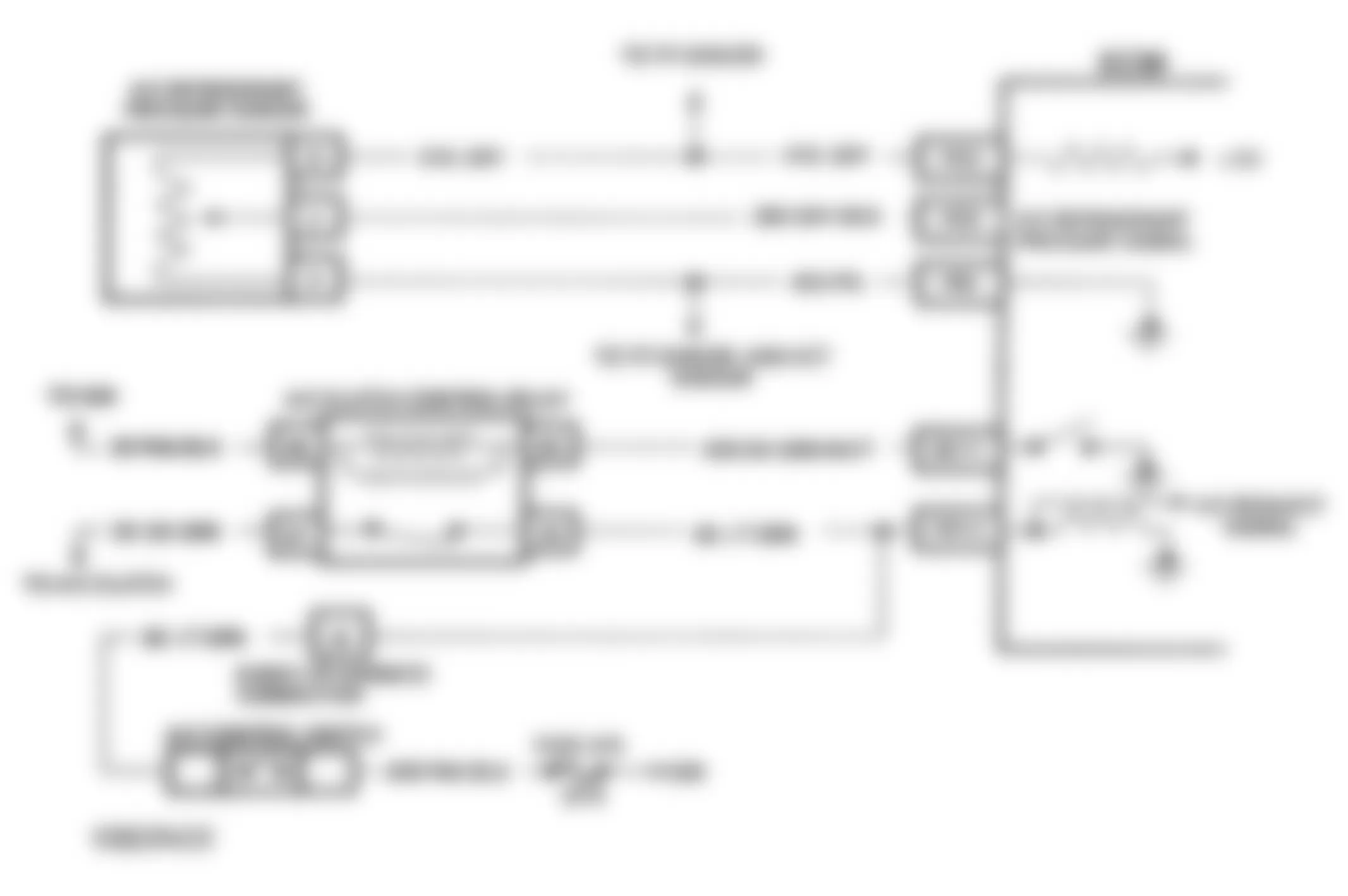 Buick Skylark Gran Sport 1993 - Component Locations -  Code 66 Schematic (2.3L L Body) A/C Pressure Sensor