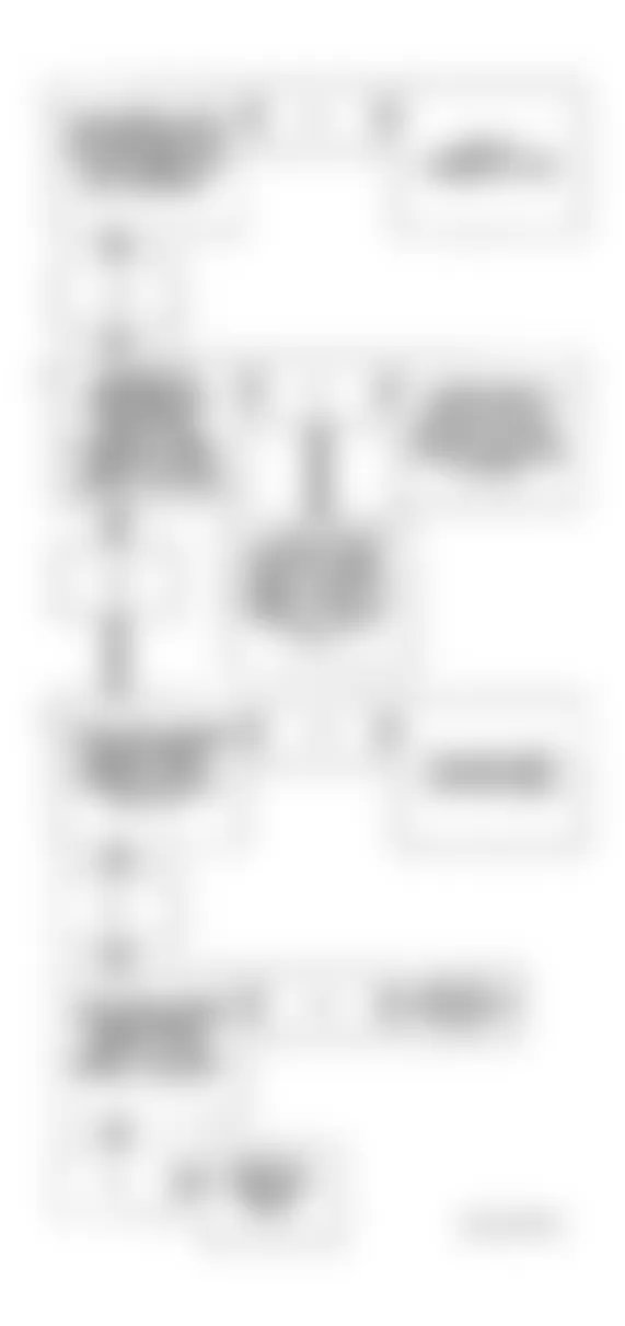 Buick LeSabre Limited 1994 - Component Locations -  Code P0101 Flow Chart (3.8L) MAF Sensor Circuit
