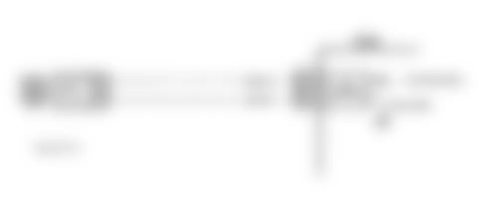 Buick LeSabre Limited 1994 - Component Locations -  Code P0501/P0502 Schematic (3.8L) VSS Circuit