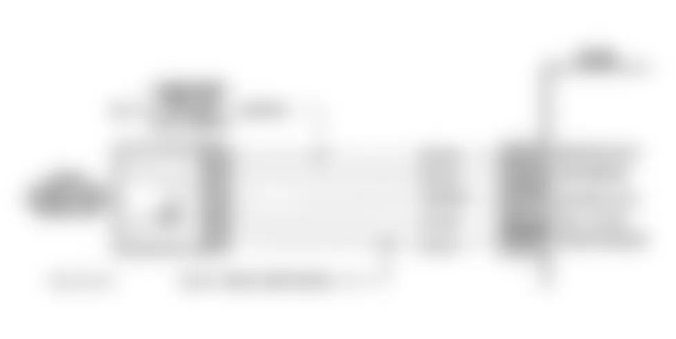 Buick LeSabre Limited 1994 - Component Locations -  Code P1406 Schematic (3.8L) EGR Valve Pintle Position