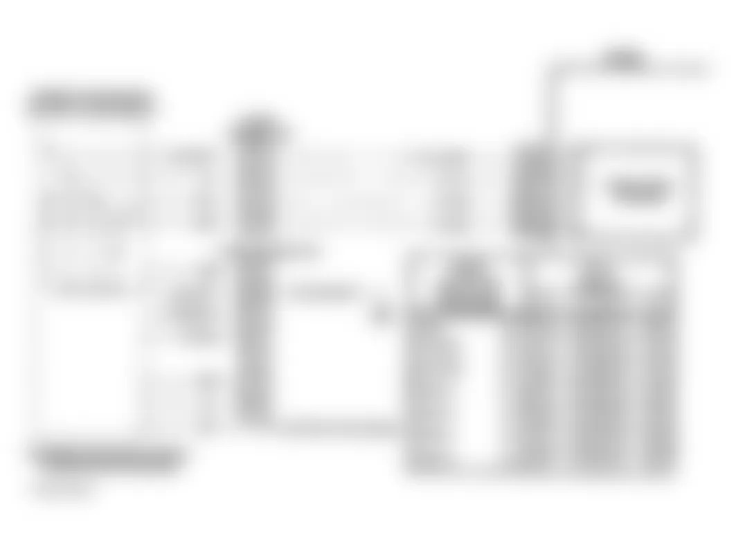 Buick Park Avenue 1994 - Component Locations -  Code P0705 Schematic (3.8L) Transaxle Range Switch
