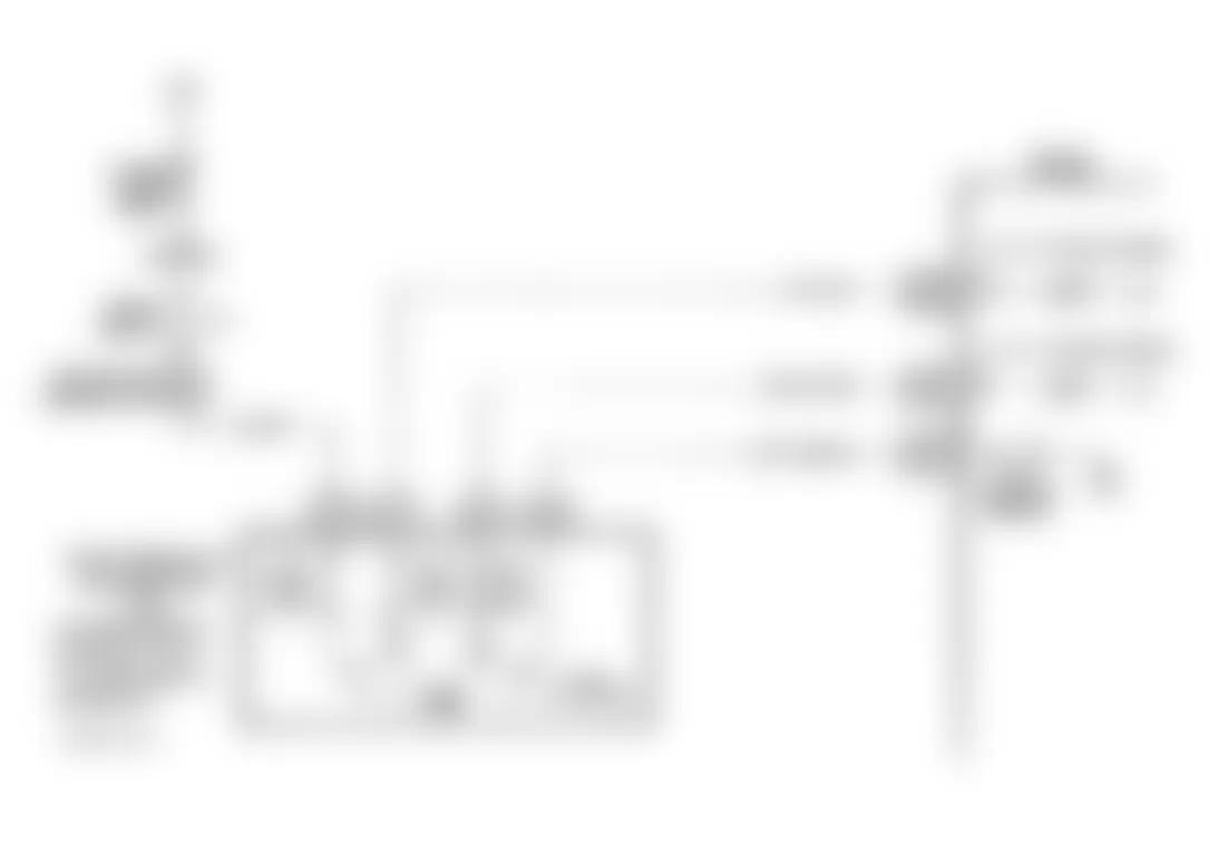 Buick Regal Custom 1994 - Component Locations -  Code 62 Schematic (Lumina) Gear Switch Error