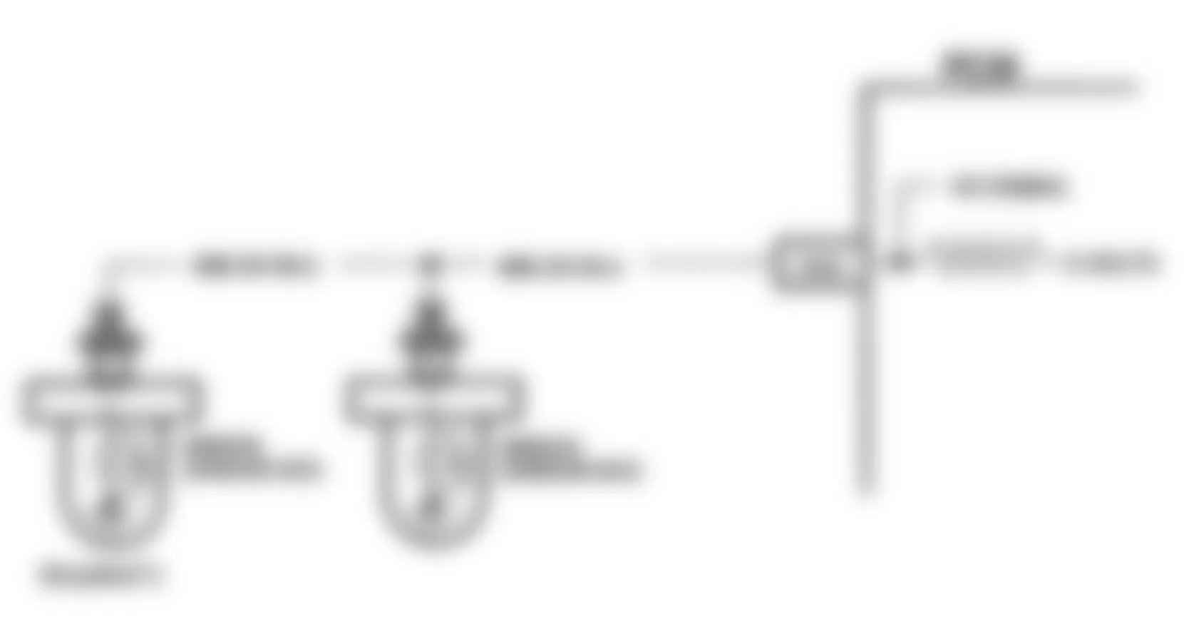 Buick Roadmaster Estate Wagon 1994 - Component Locations -  Code 43 Schematic (5.7L) Knock Sensor Circuit