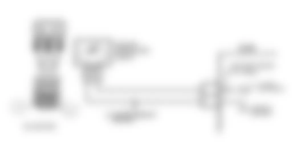 Buick Skylark Limited 1994 - Component Locations -  Code 14 Schematic (2.3L) Coolant Temperature Sensor Signal Voltage Low