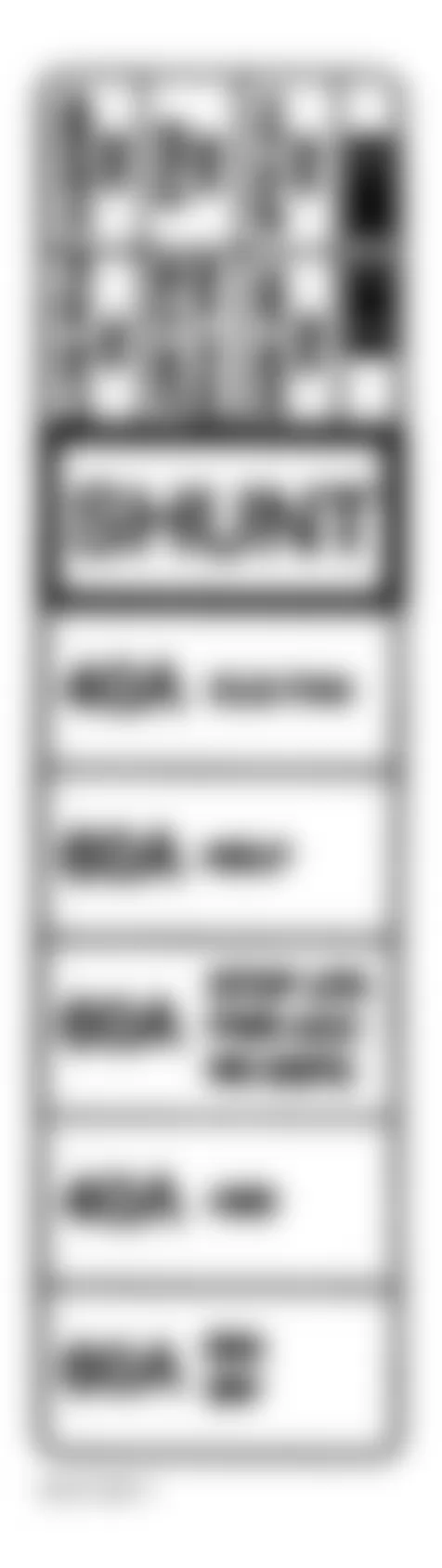 Buick Skylark Limited 1996 - Component Locations -  Identifying Underhood Fuse Block Components