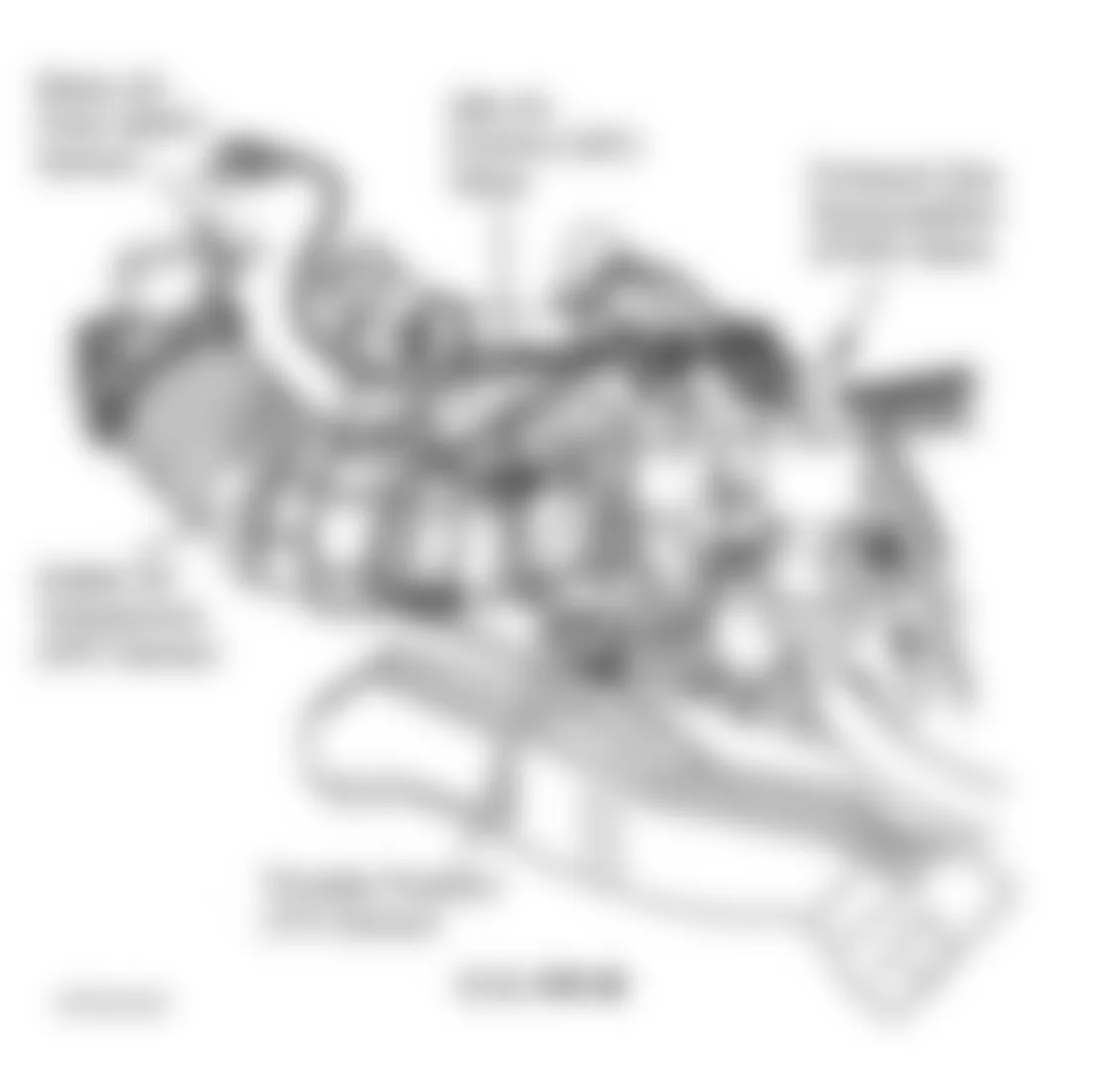 Buick Century Custom 1997 - Component Locations -  Top Of Engine (3.1L VIN M)