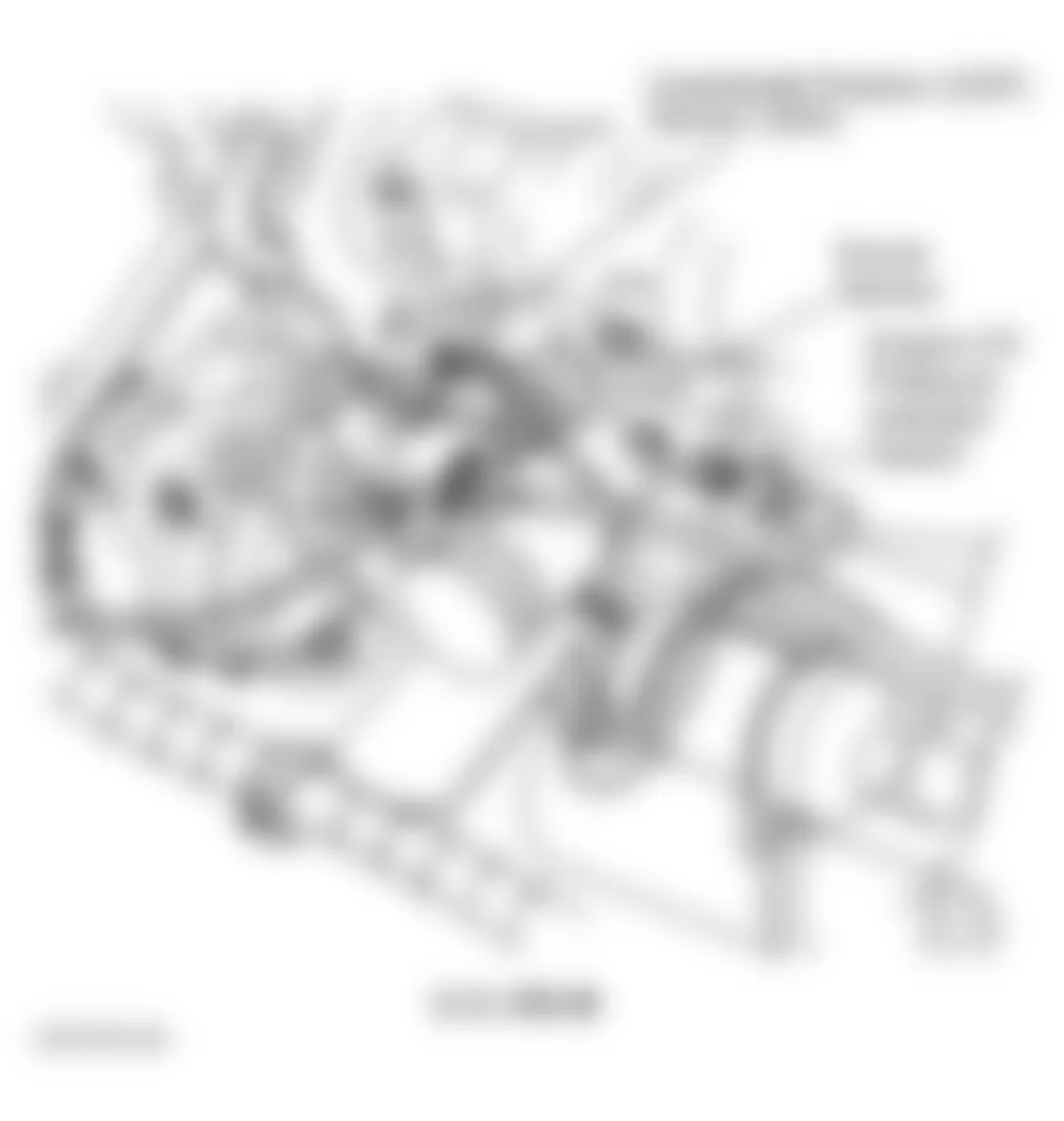 Buick Century Limited 1997 - Component Locations -  Left Rear Of Engine (3.1L VIN M)