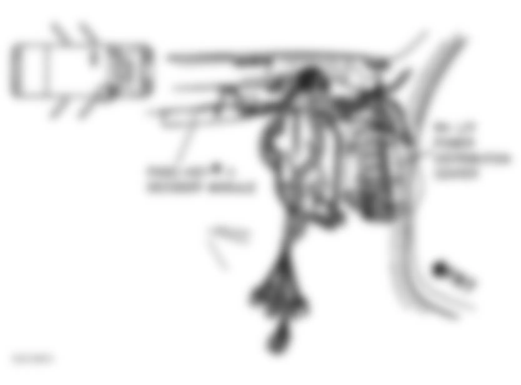 Buick LeSabre Limited 1997 - Component Locations -  Locating Right Instrument Panel Distribution Center